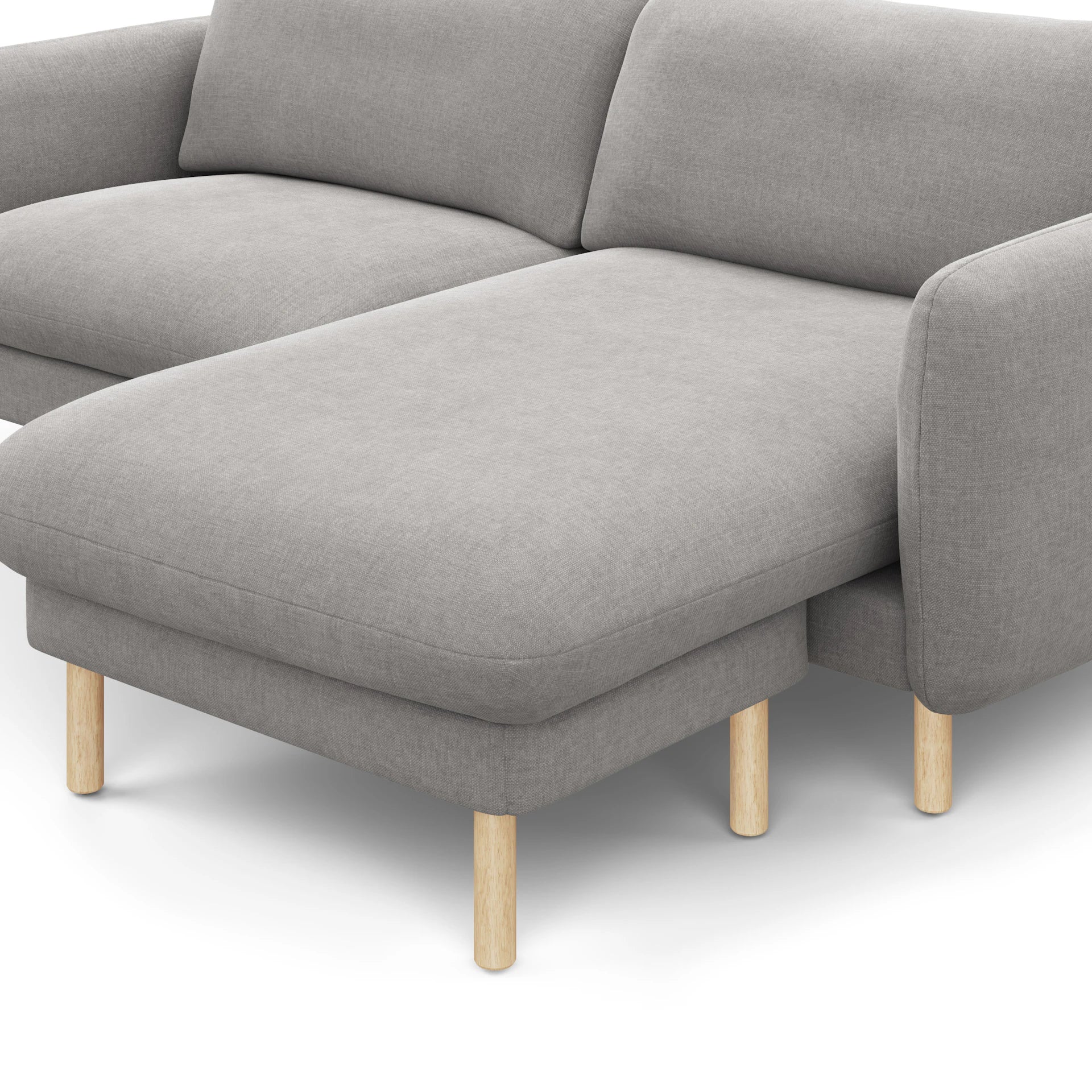 Sanders 85.5" Reversible Sectional - Hestia Gray