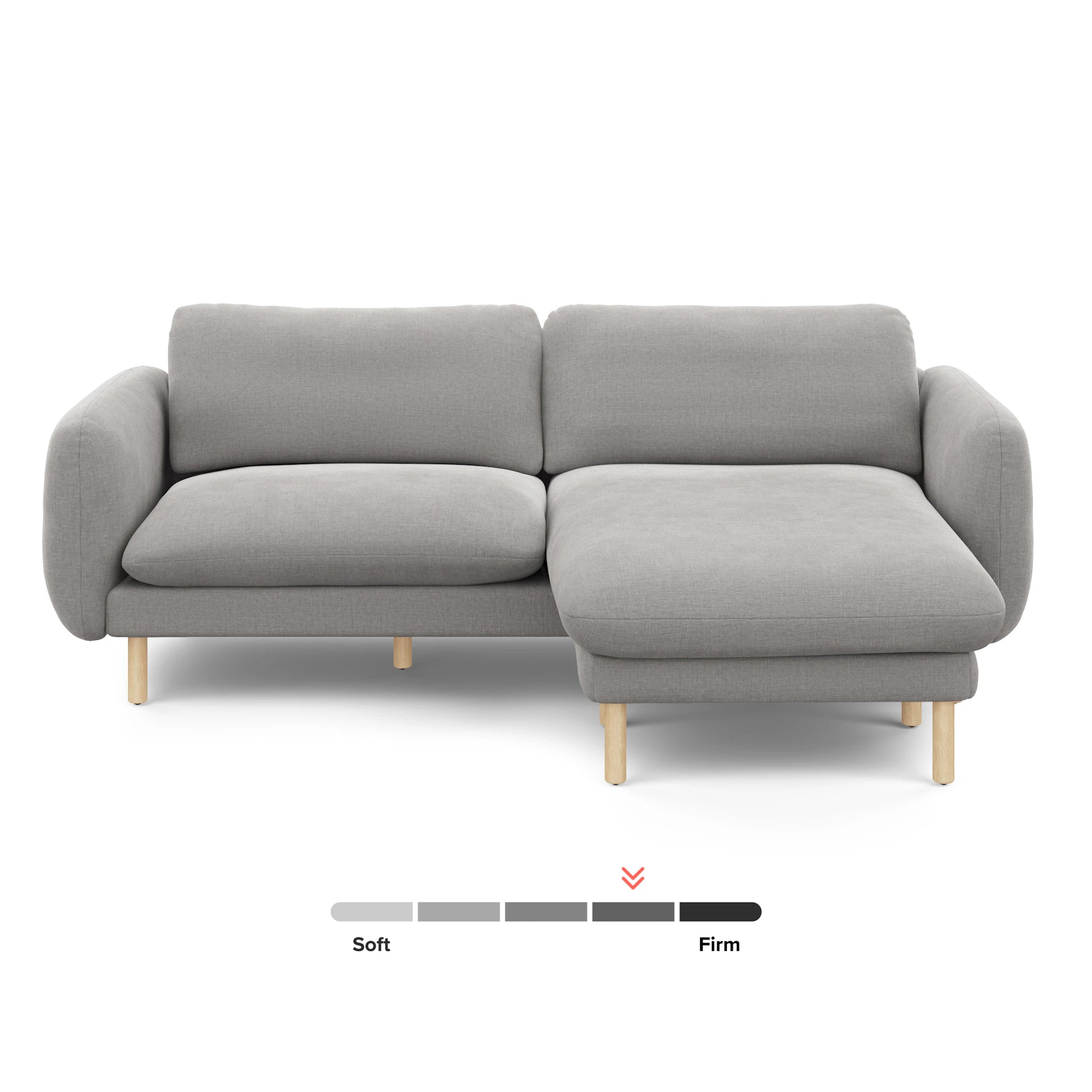 Sanders 85.5" Reversible Sectional - Hestia Gray