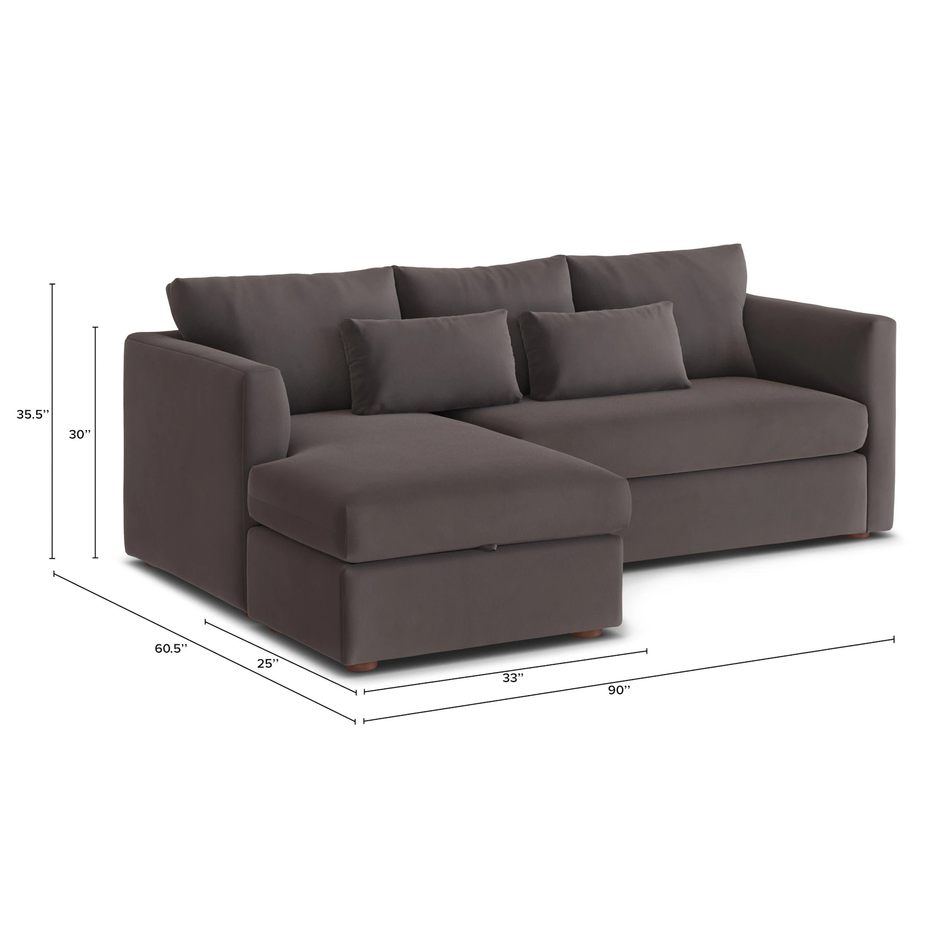 Marina Velvet Corner Sectional