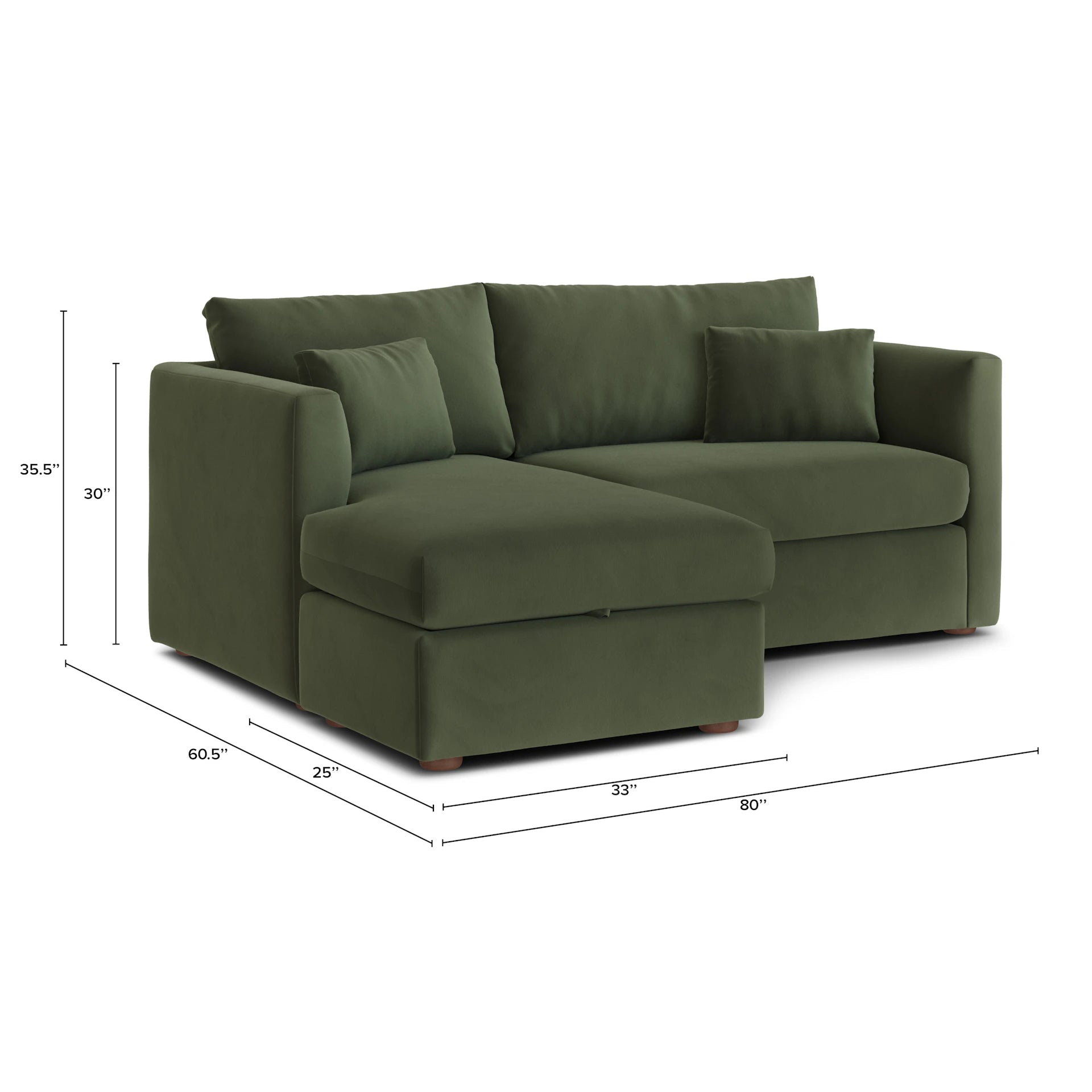Marina Velvet Corner Sectional