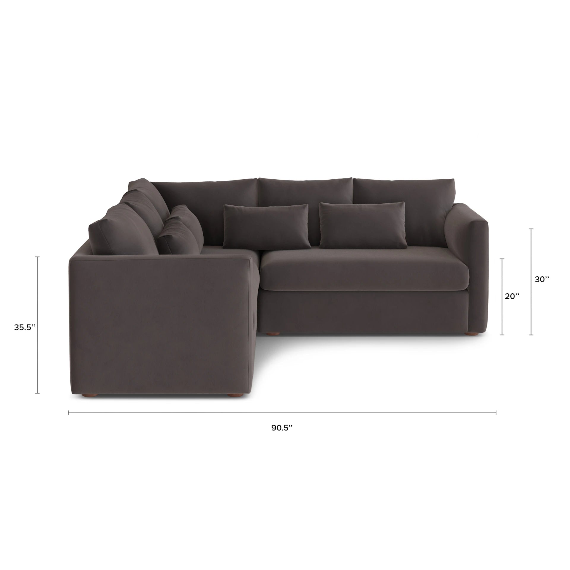 Marina Velvet Corner Sectional