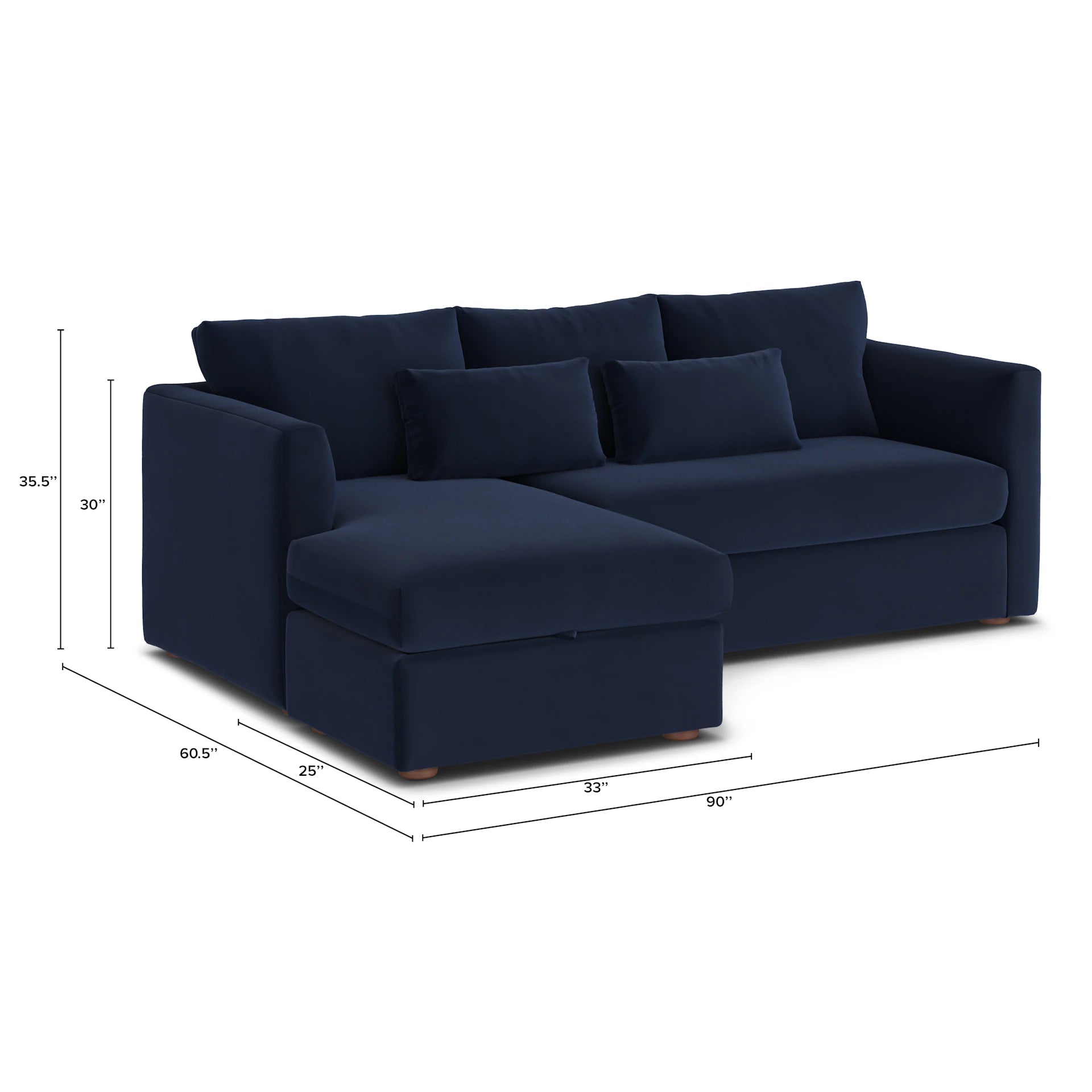 Marina Velvet Corner Sectional