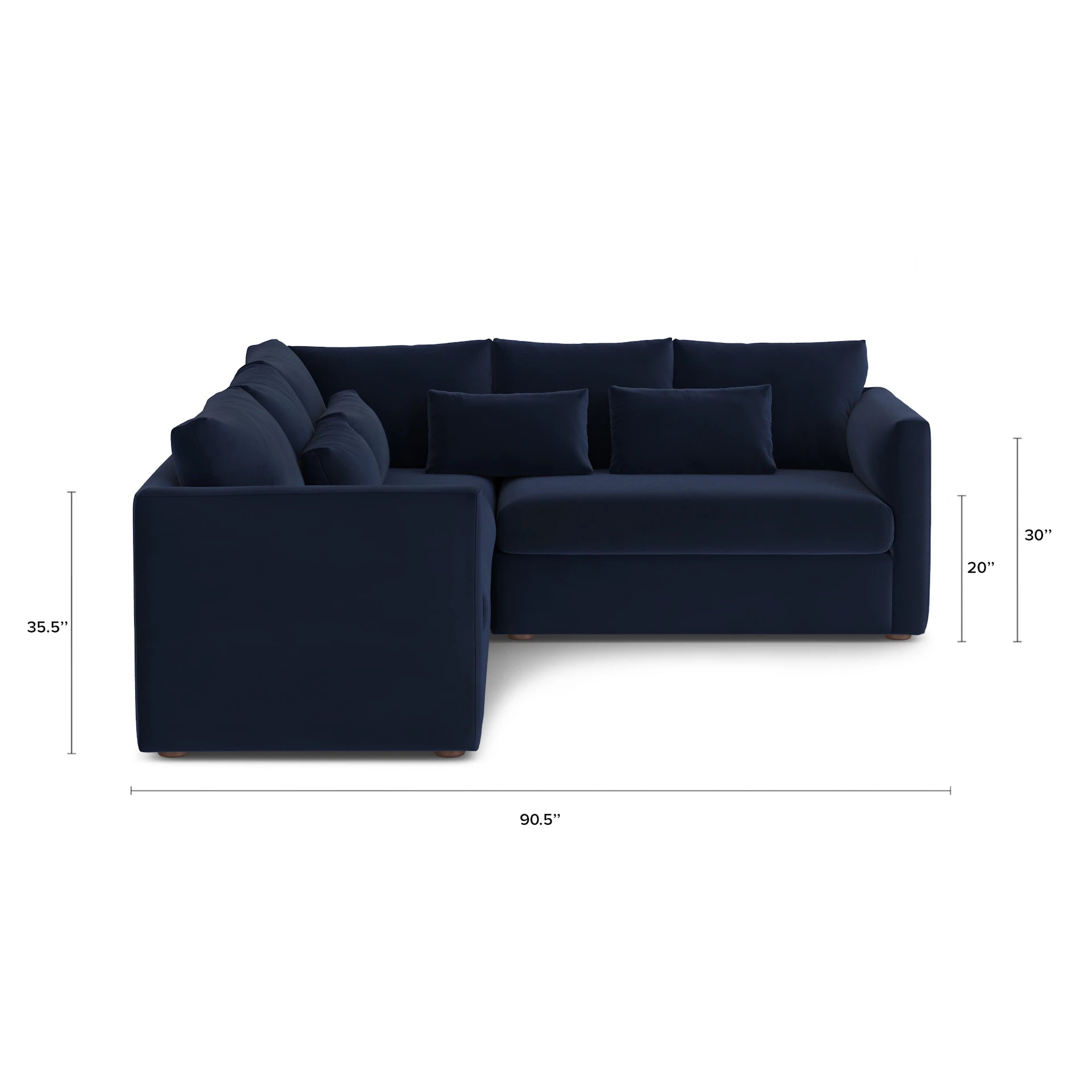 Marina Velvet Corner Sectional