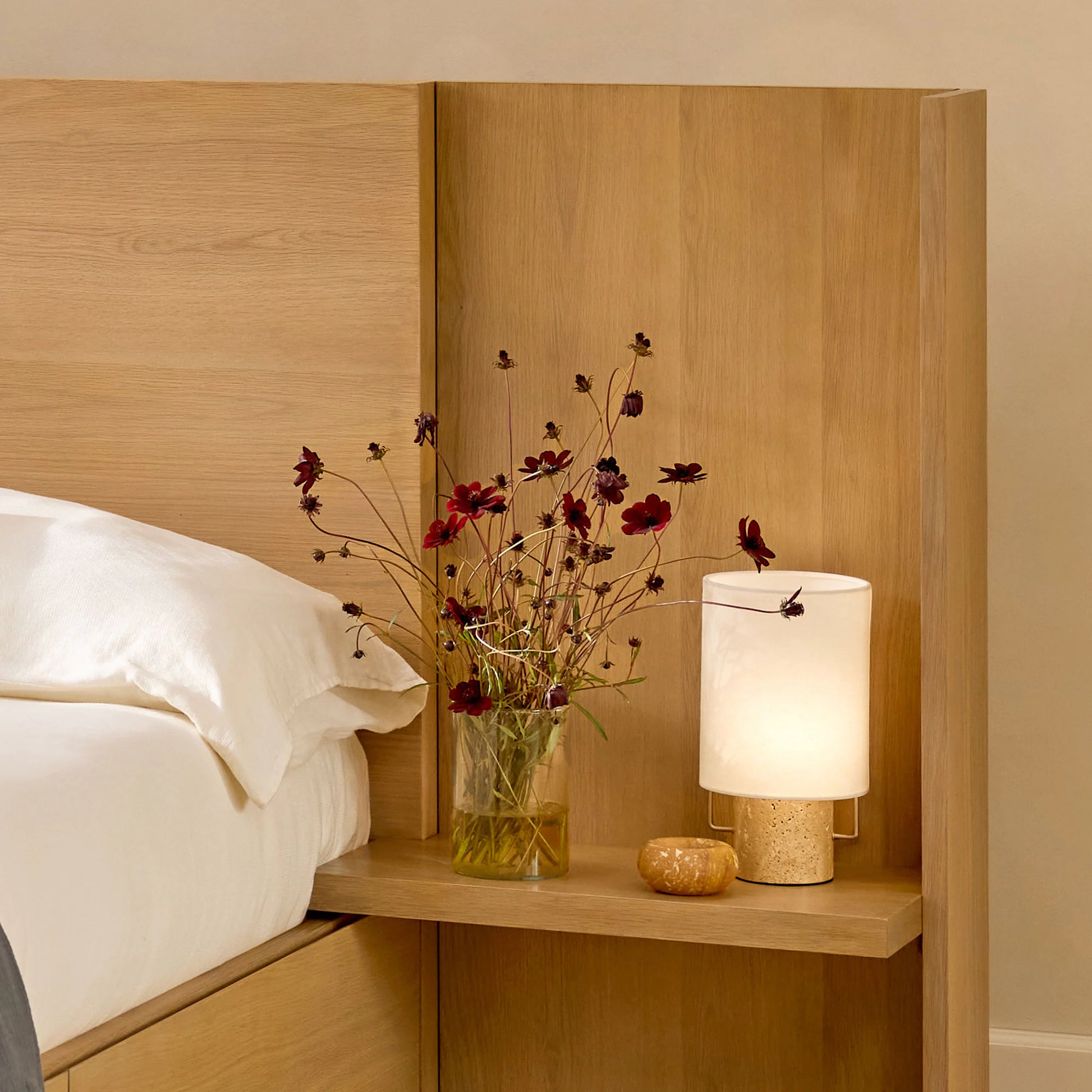 Truro Table Lamp - Travertine