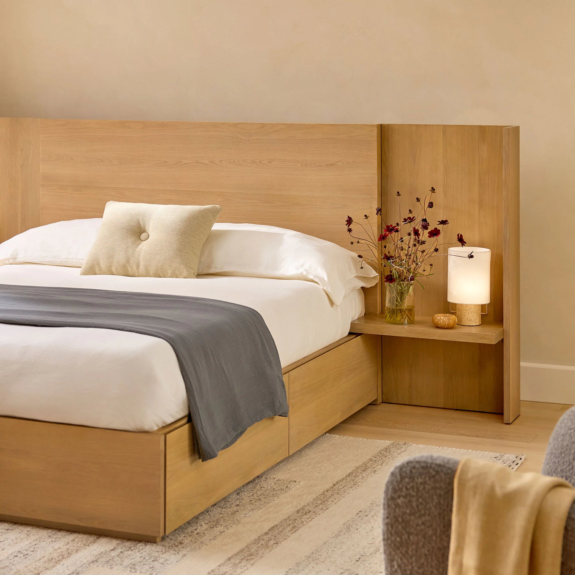 Truro Table Lamp - Travertine
