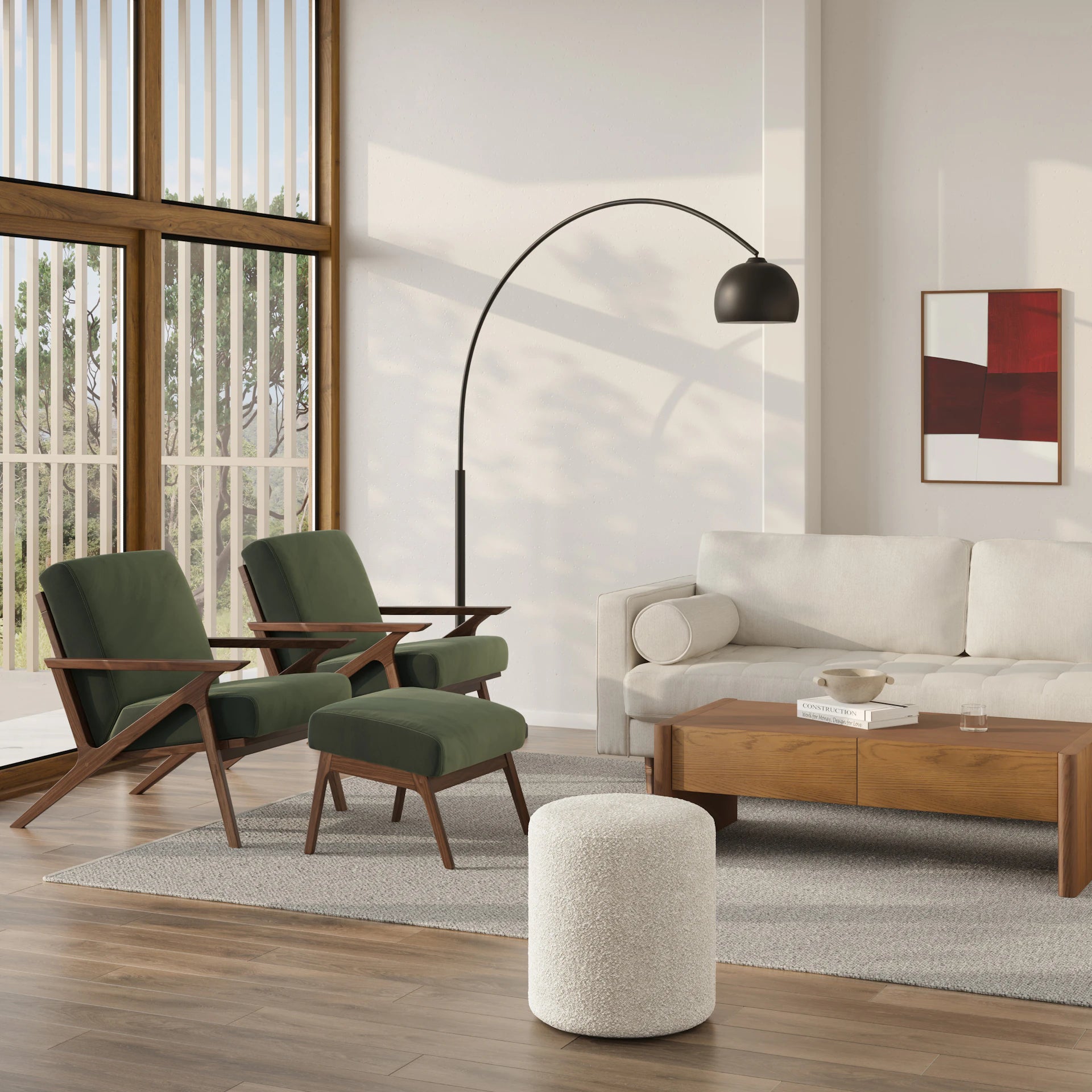 Otio 26" Velvet Lounge Chair