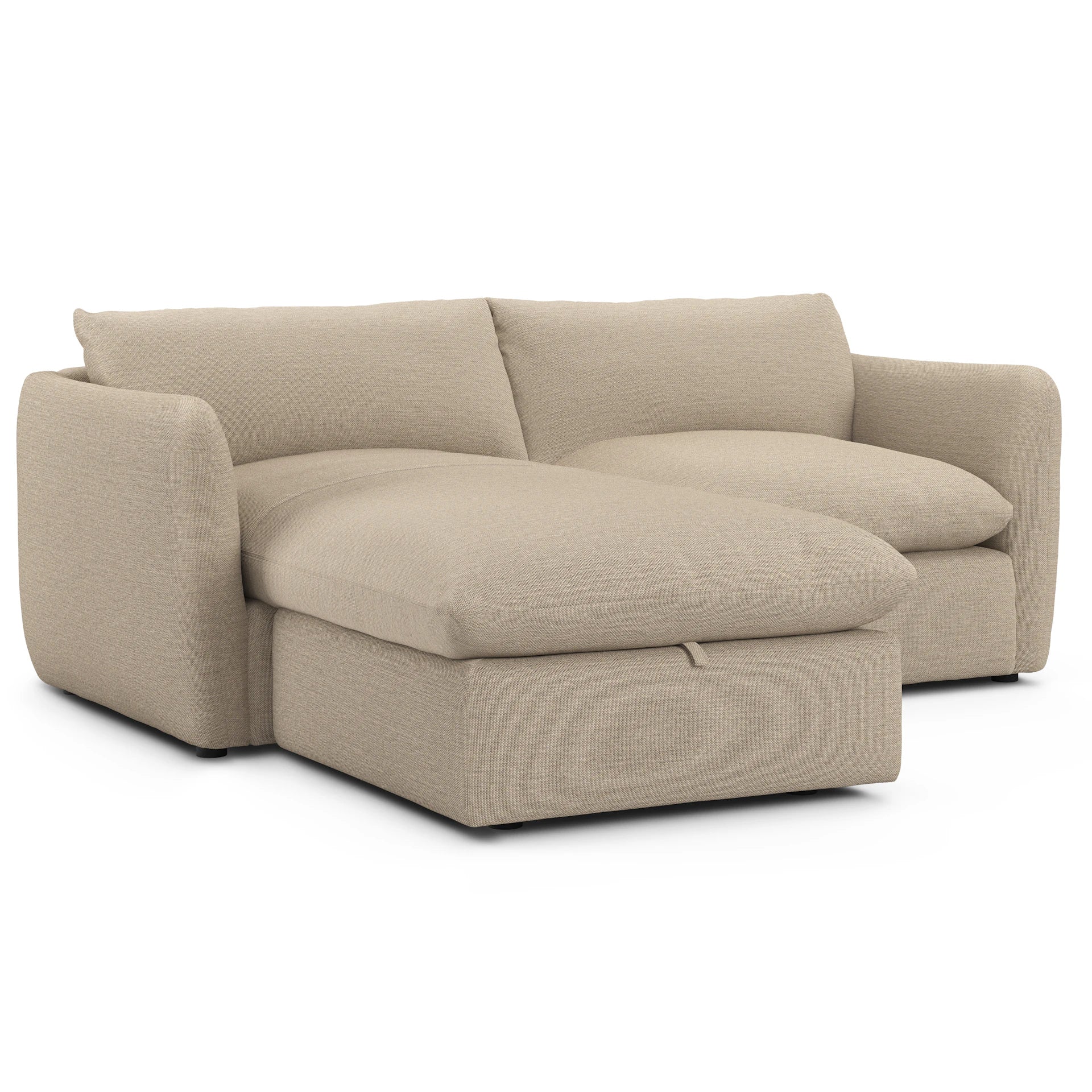 Leigh Fabric Reversible Storage Sectional