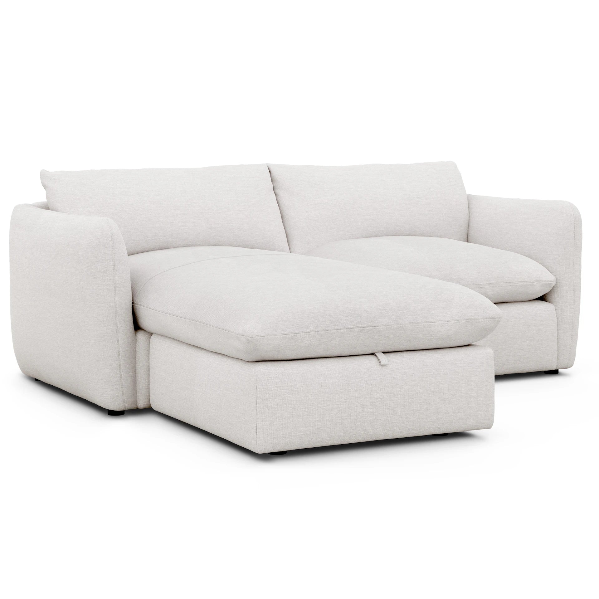 Leigh Fabric Reversible Storage Sectional