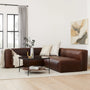 Cigar 94.5" Leather Reversible Sectional