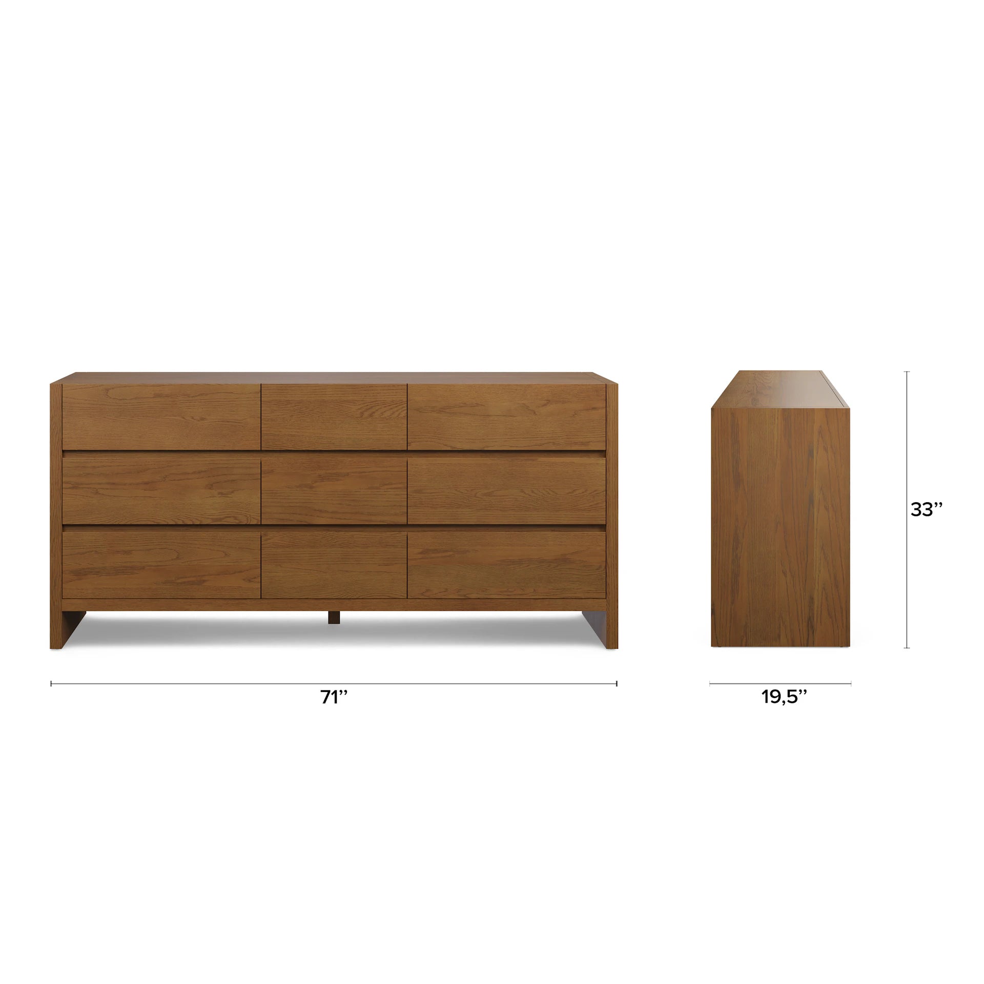 Leif 9-Drawer Triple Dresser