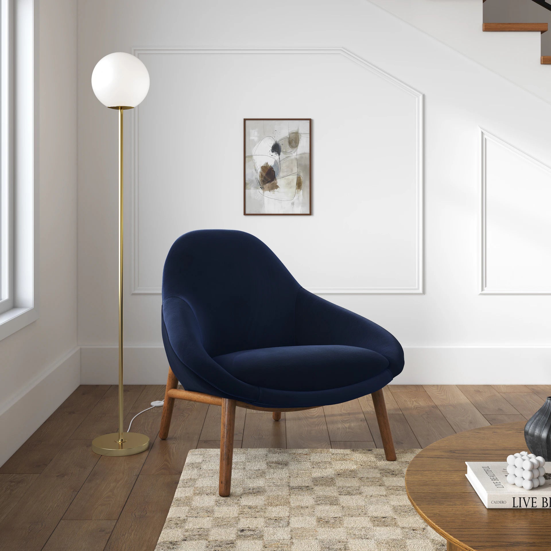 Sunny 32" Velvet Lounge Chair