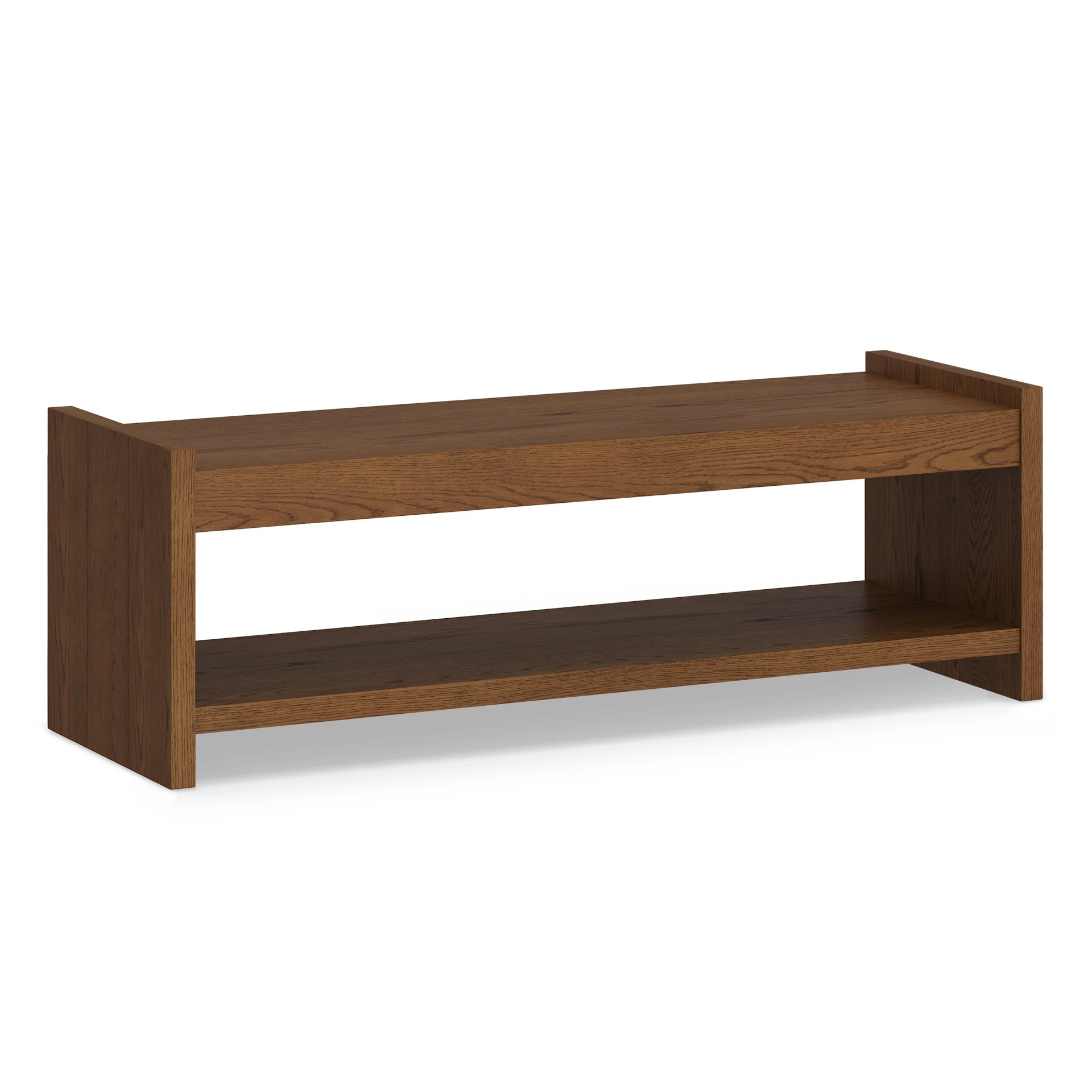 Cassie 56" Velvet Bench - Smoked Oak and Hale Fir Green