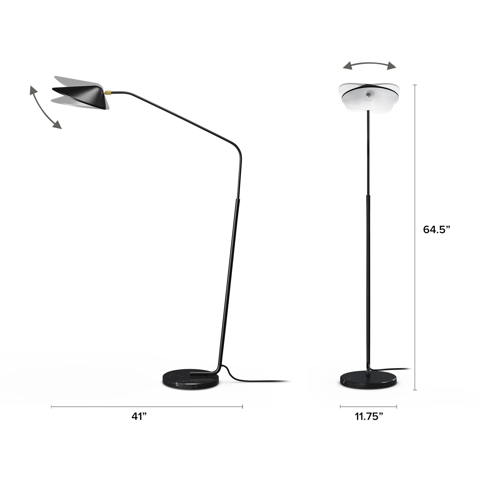 Monroe Floor Lamp - Black