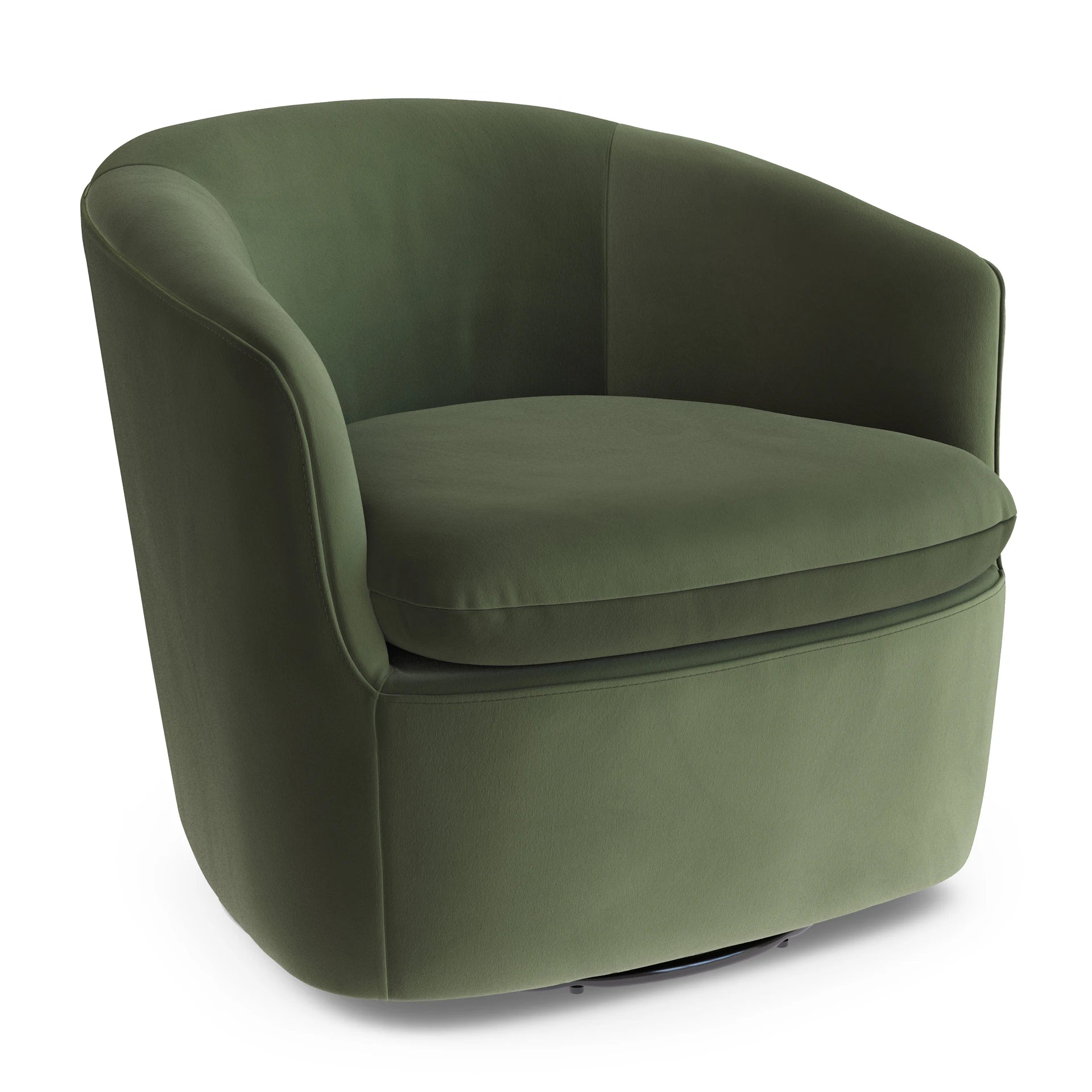 Turoy 32.5" Velvet Swivel Lounge Chair