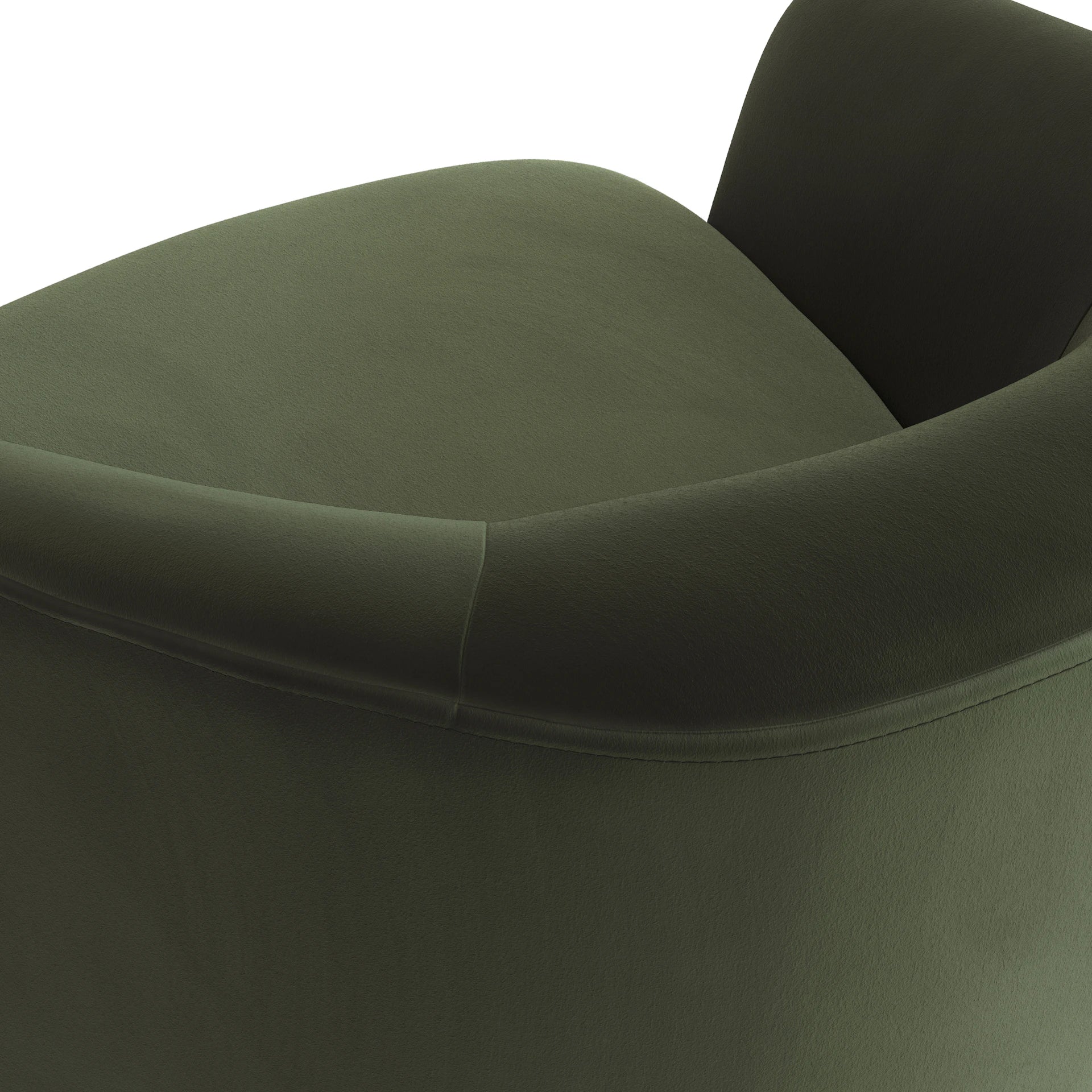 Turoy 32.5" Velvet Swivel Lounge Chair