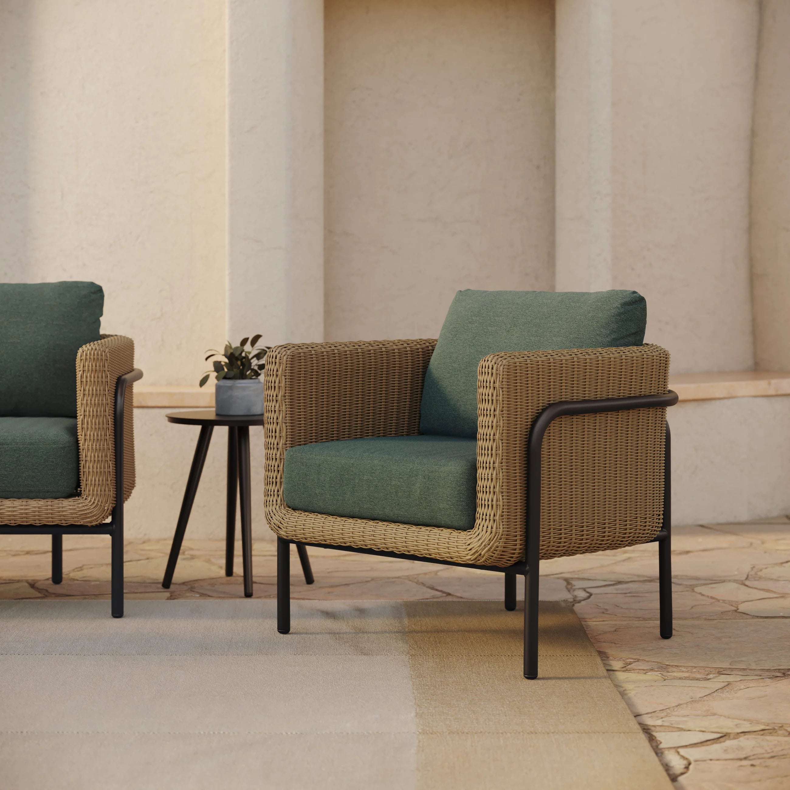 Aby 33" Outdoor Lounge Chair
