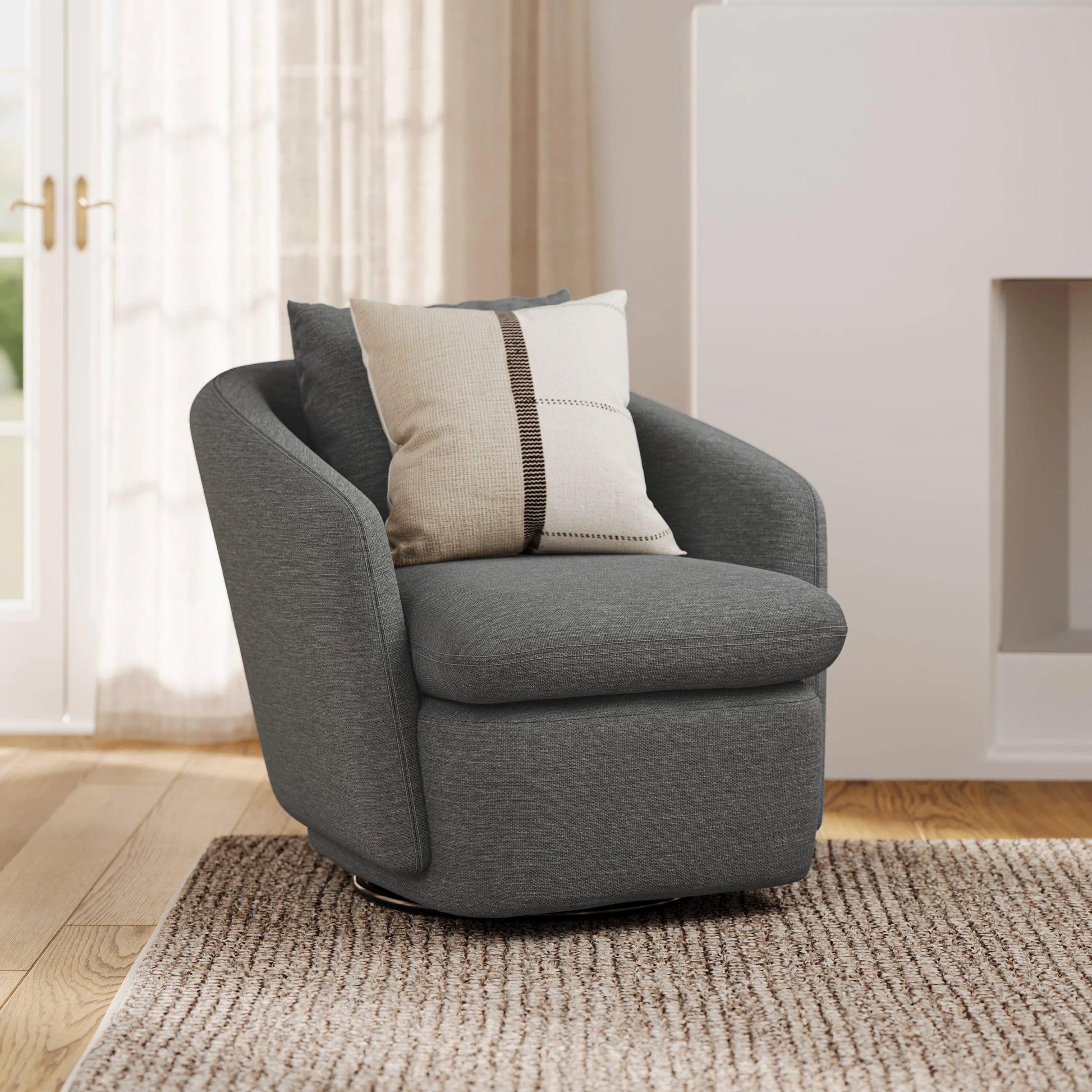 Leigh 47" Swivel Lounge Chair