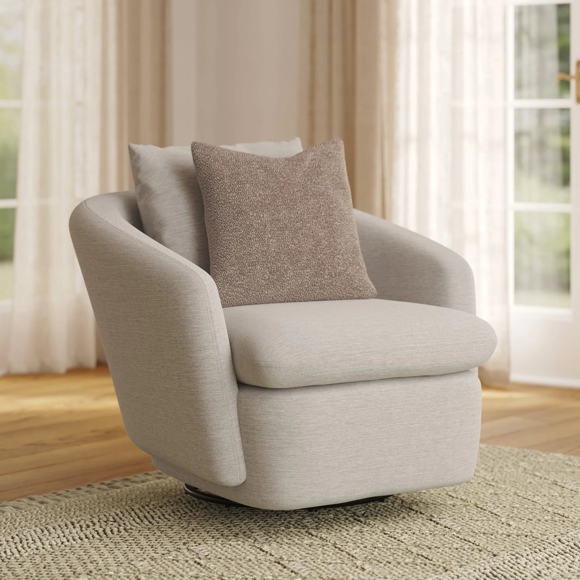 Leigh 47" Swivel Lounge Chair