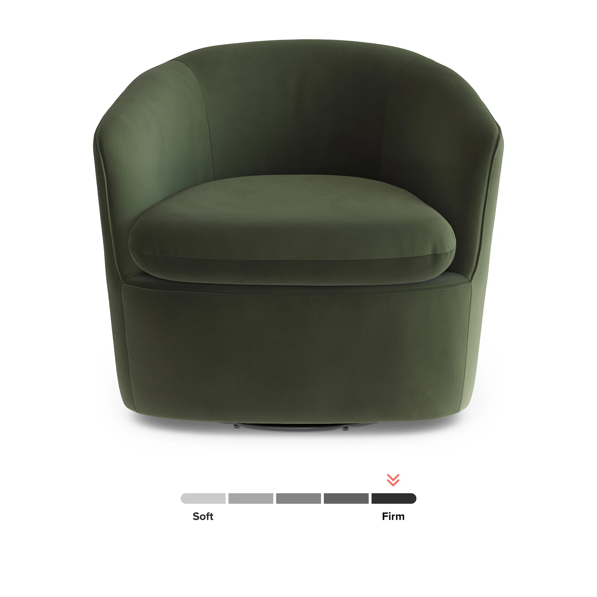 Turoy 32.5" Velvet Swivel Lounge Chair