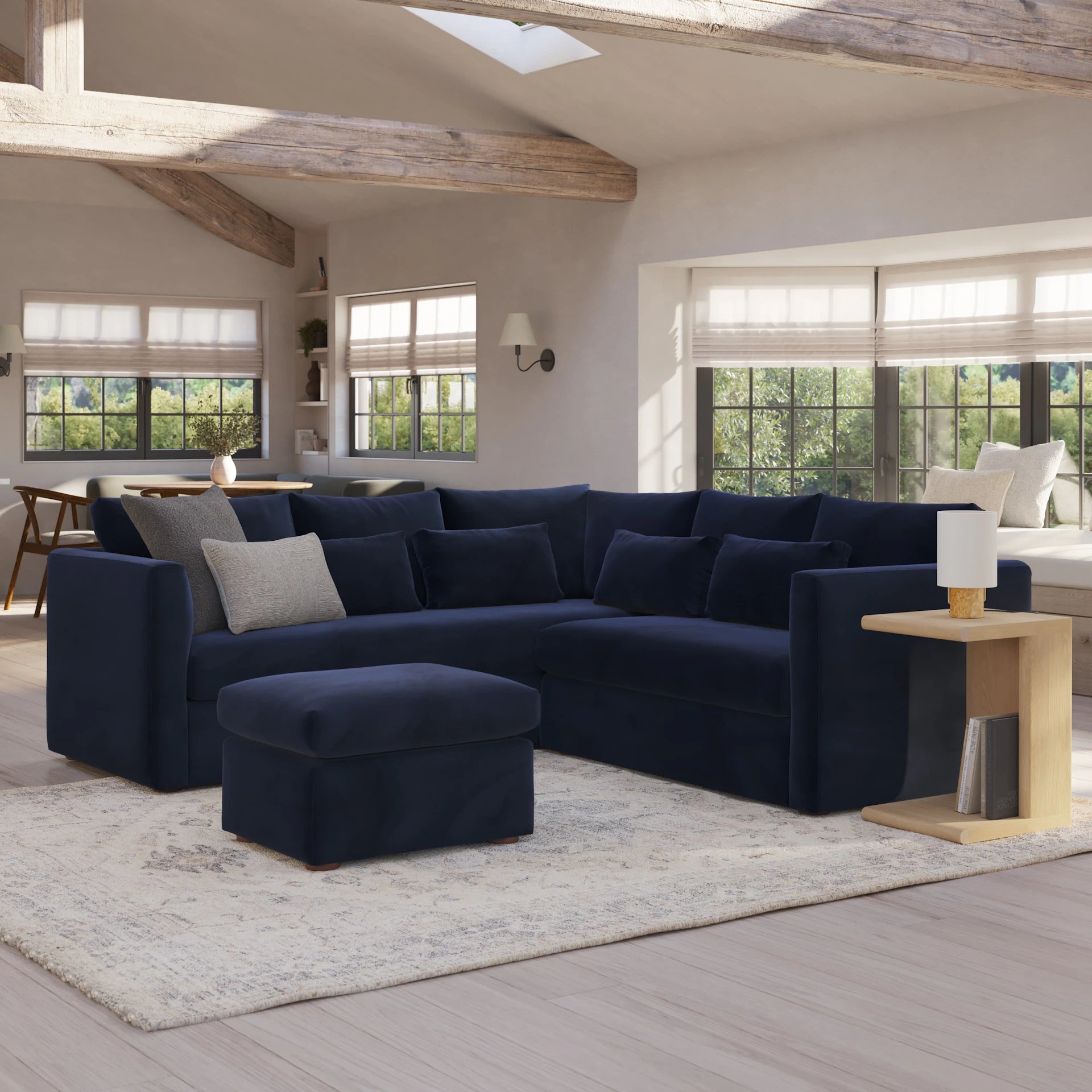 Marina Velvet Corner Sectional