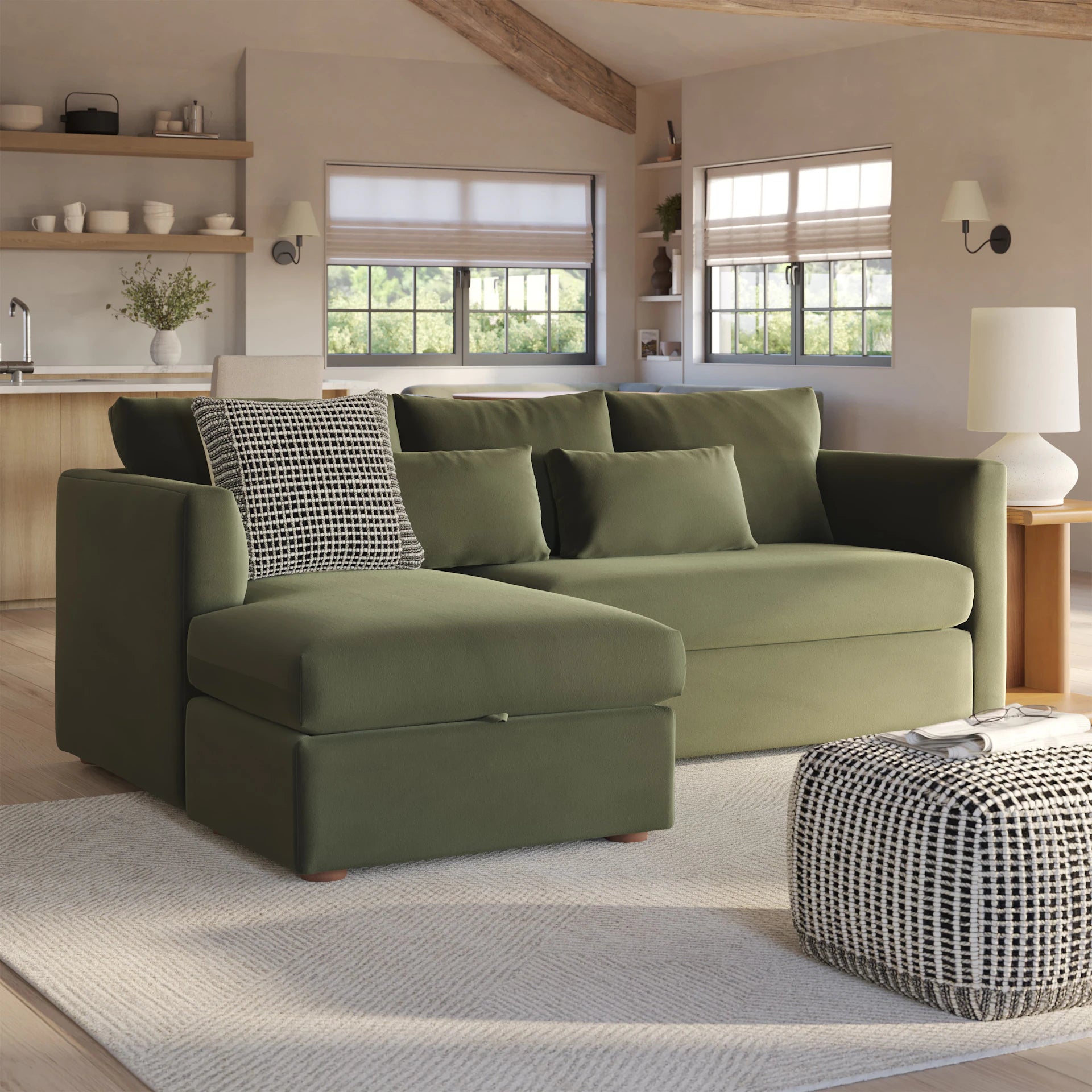 Marina Velvet Corner Sectional