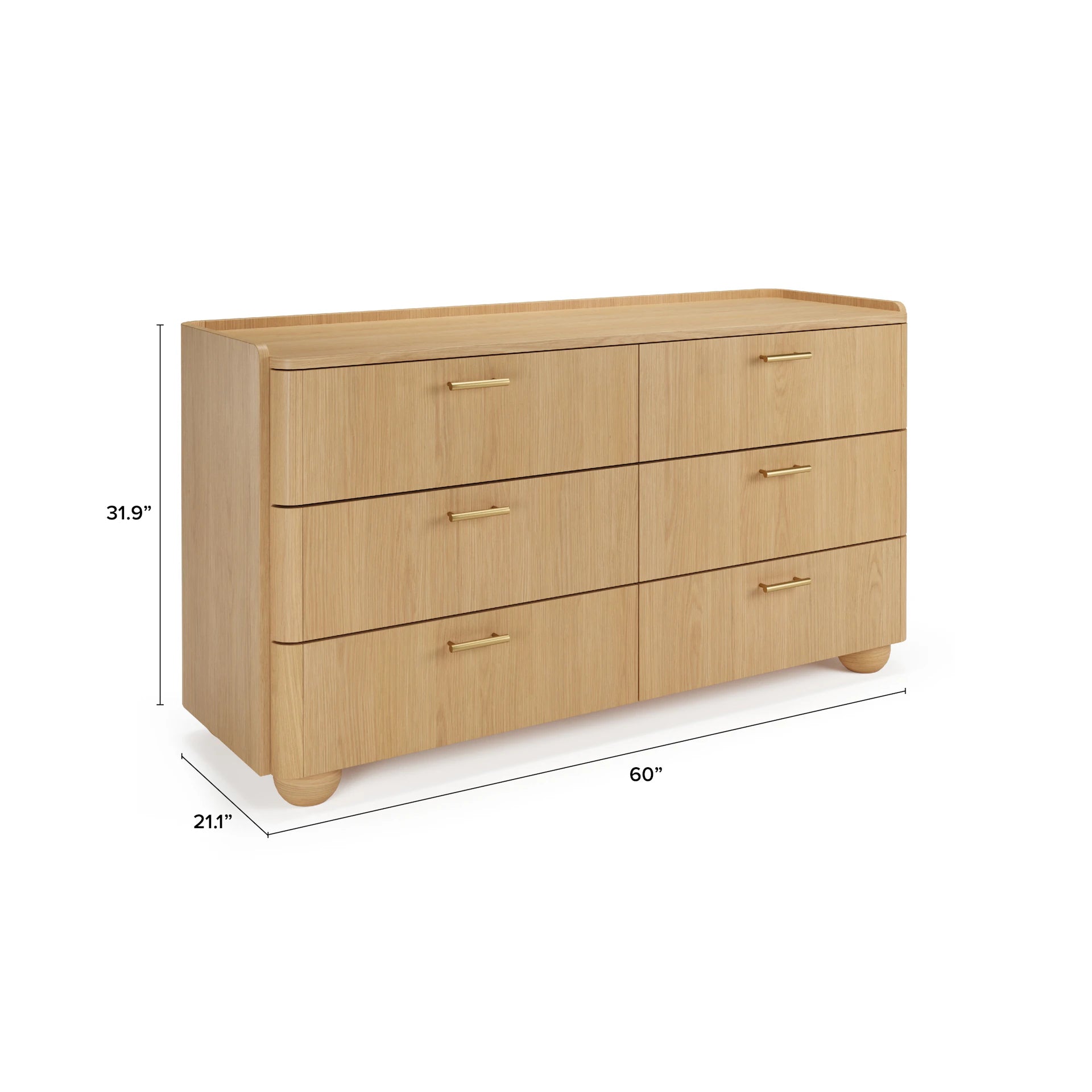 Miila 6-Drawer Double Dresser