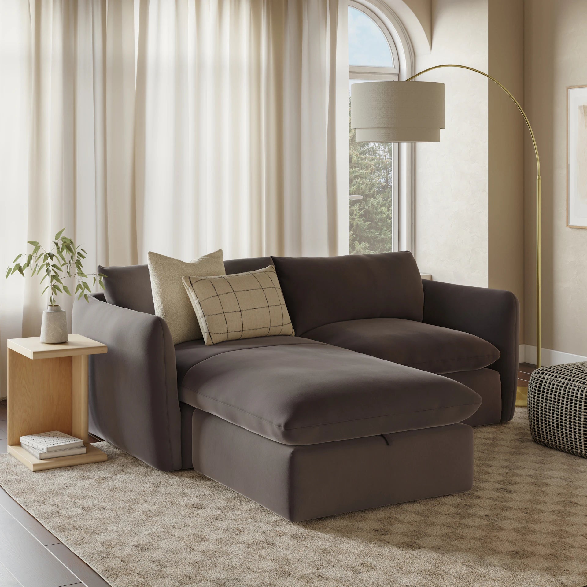 Leigh Velvet Modular Sectional