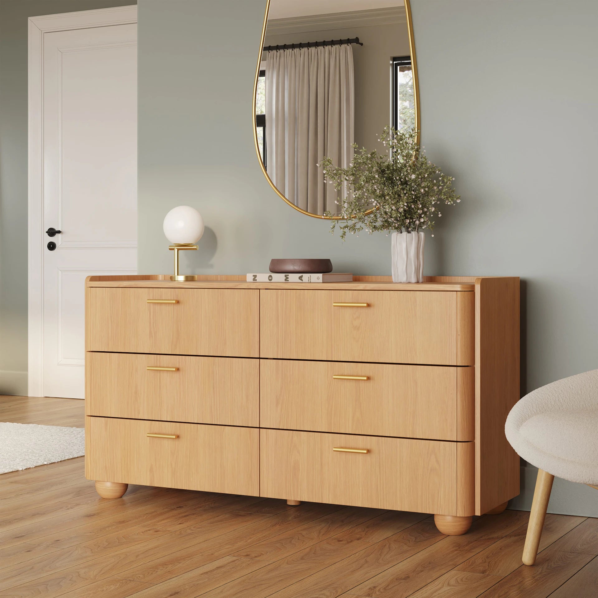 Miila 6-Drawer Double Dresser