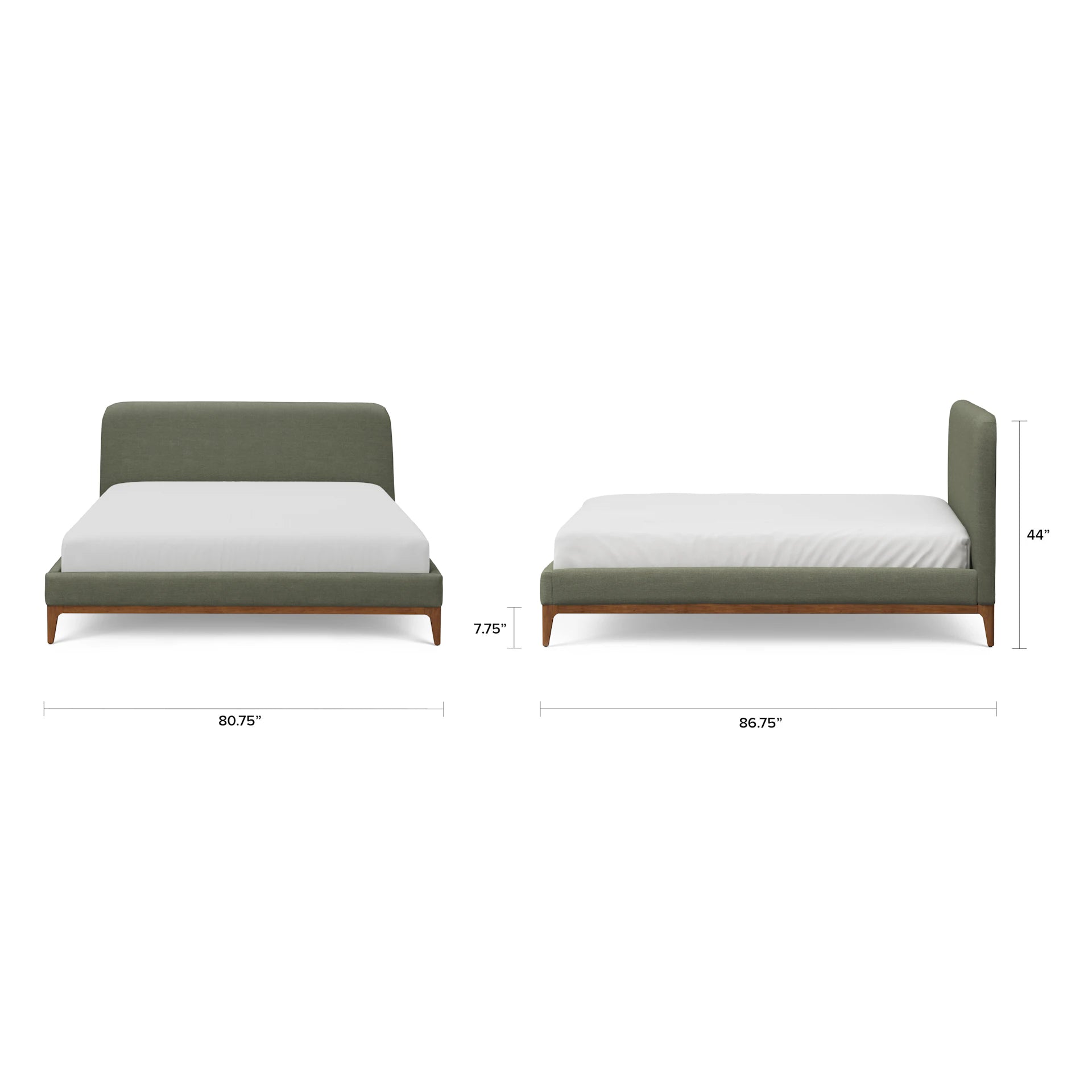 Rosin Upholstered Bed