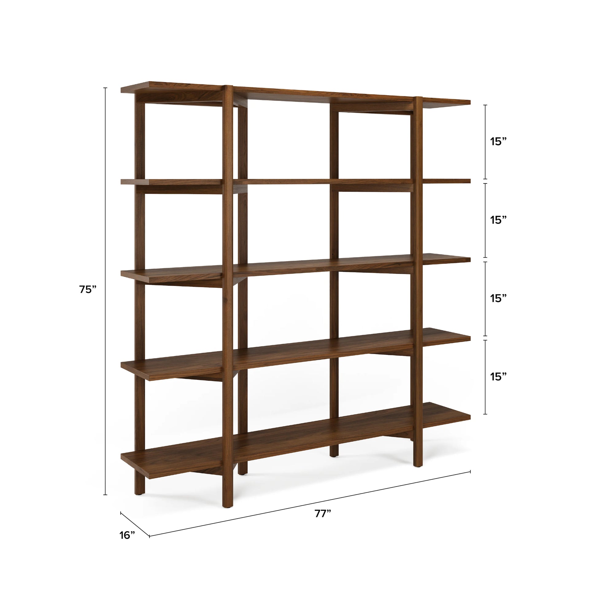 Zander 75" Shelving Unit