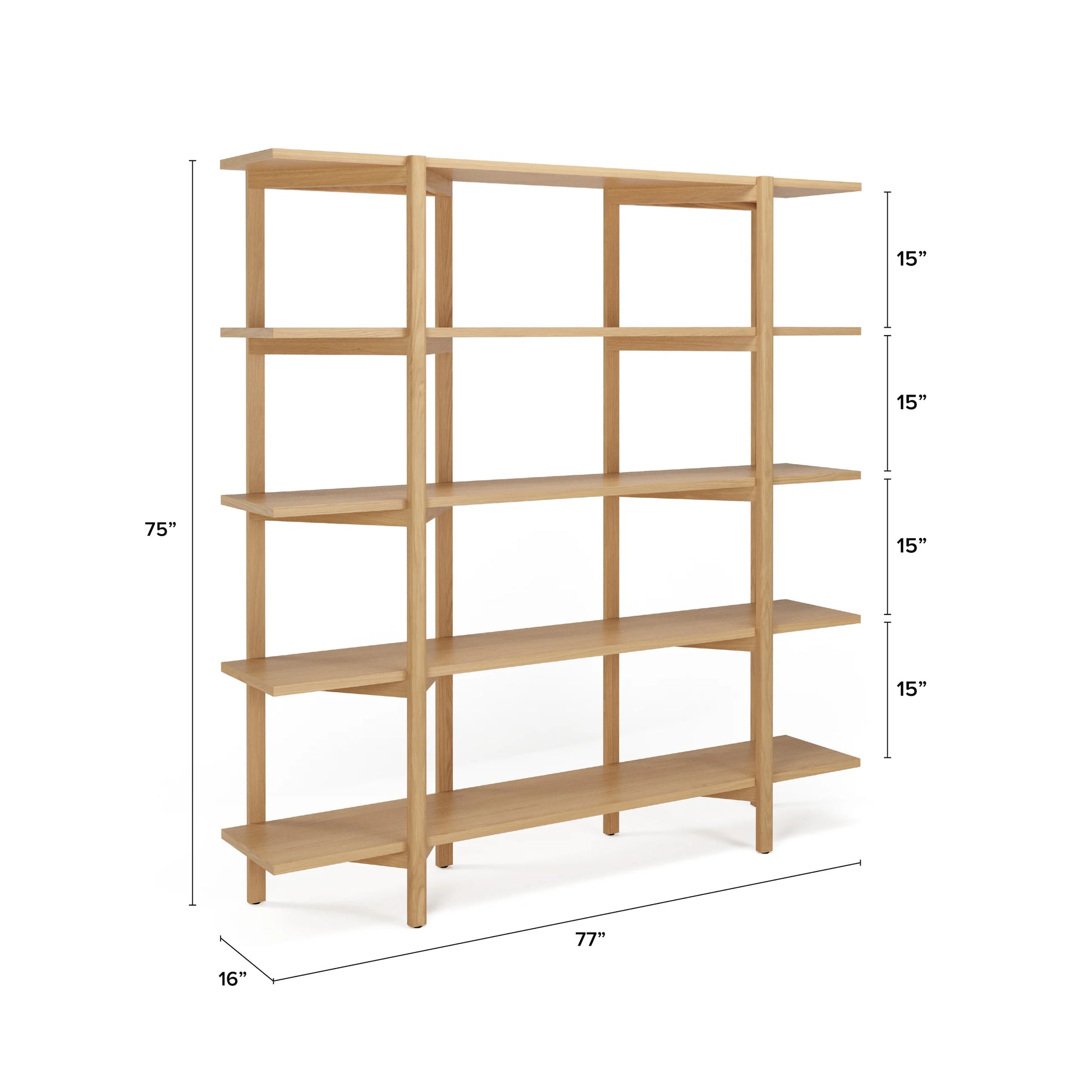 Zander 75" Shelving Unit