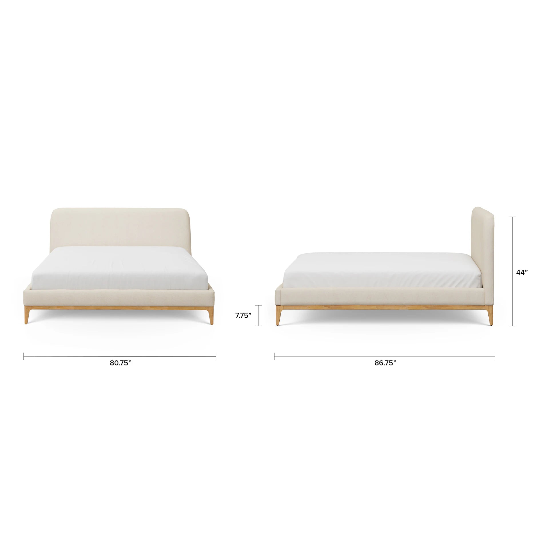 Rosin Upholstered Bed