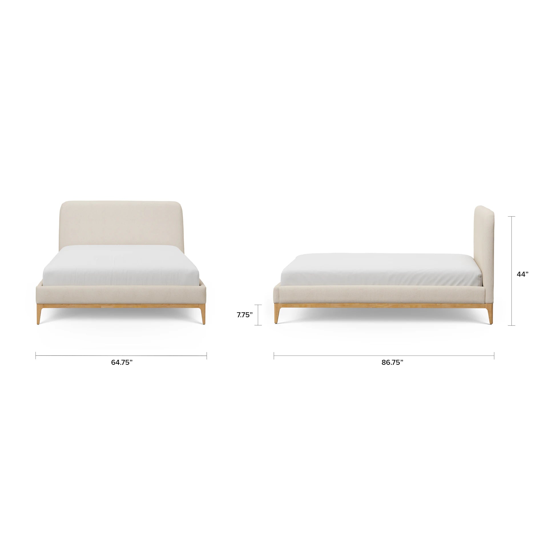 Rosin Upholstered Bed