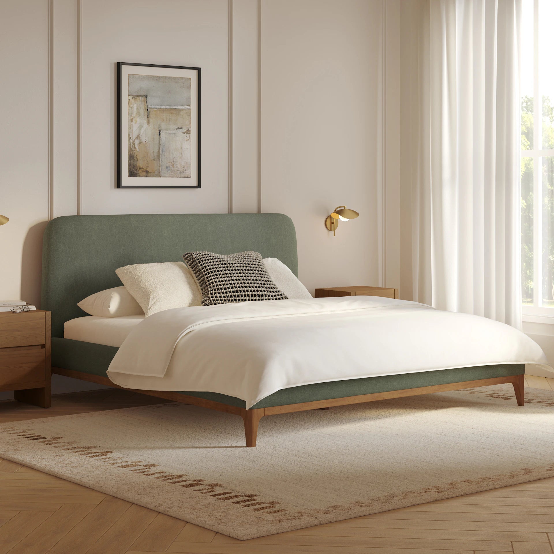 Rosin Upholstered Bed