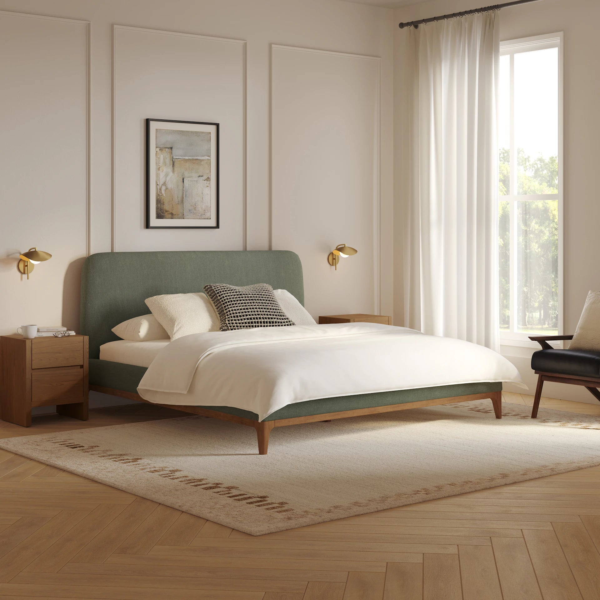 Rosin Upholstered Bed