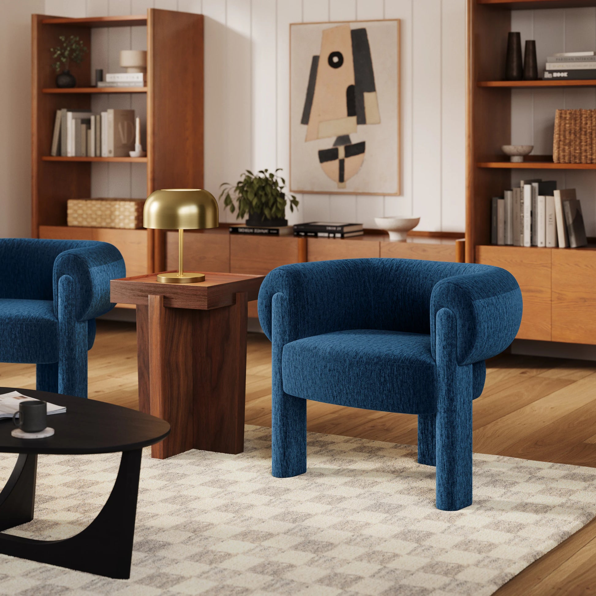 Harmon Checkerboard Side Table