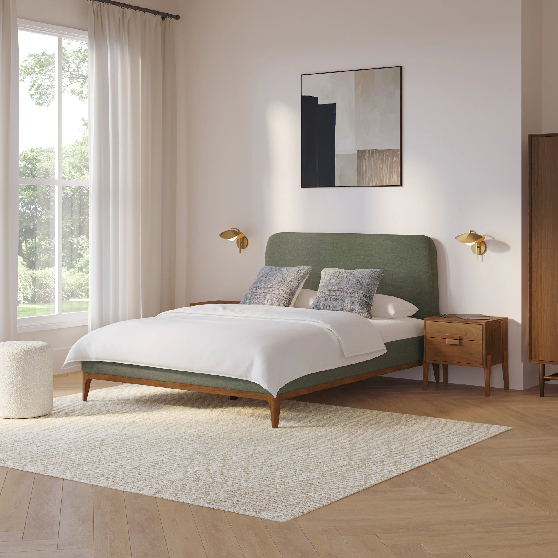 Rosin Upholstered Bed