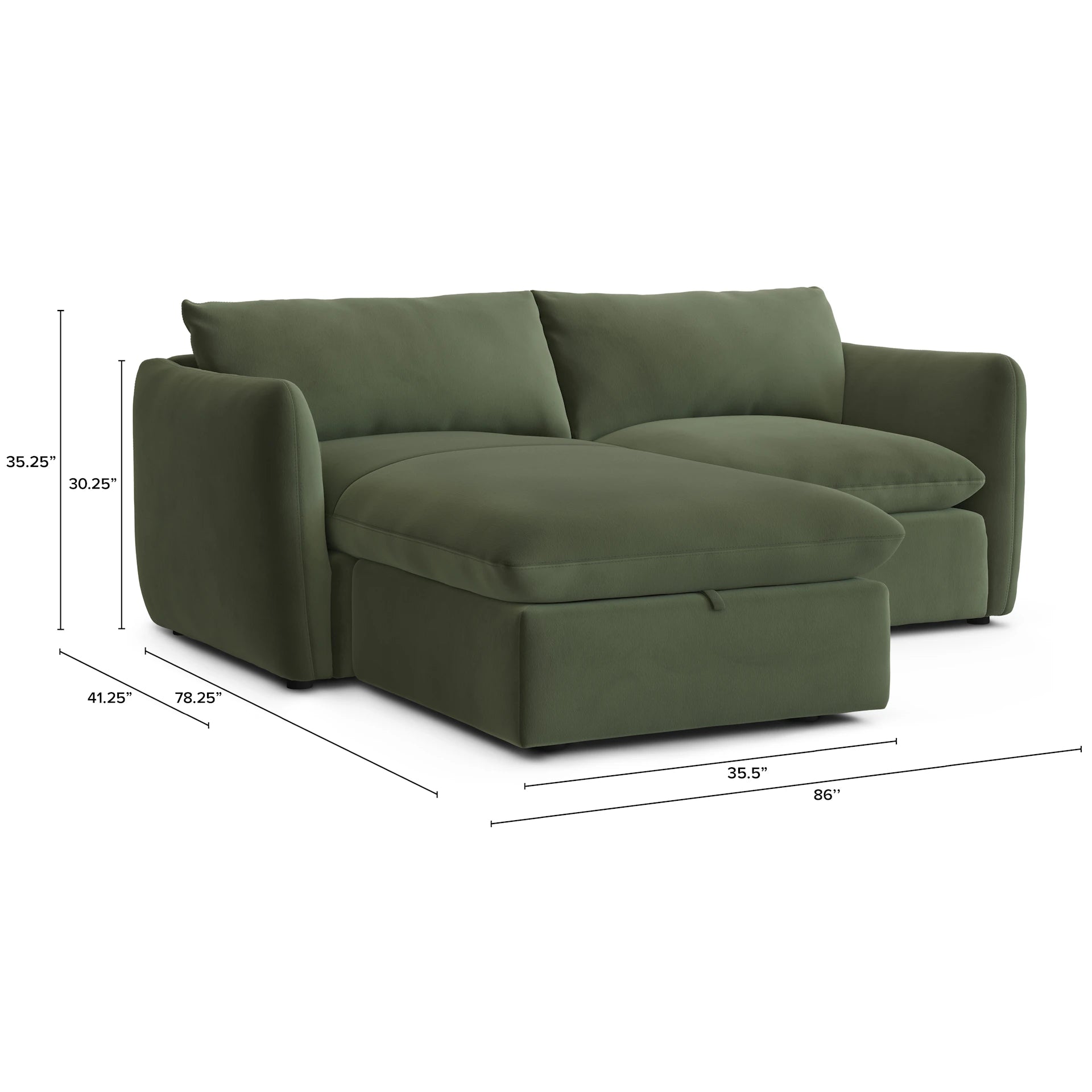 Leigh Velvet Modular Sectional