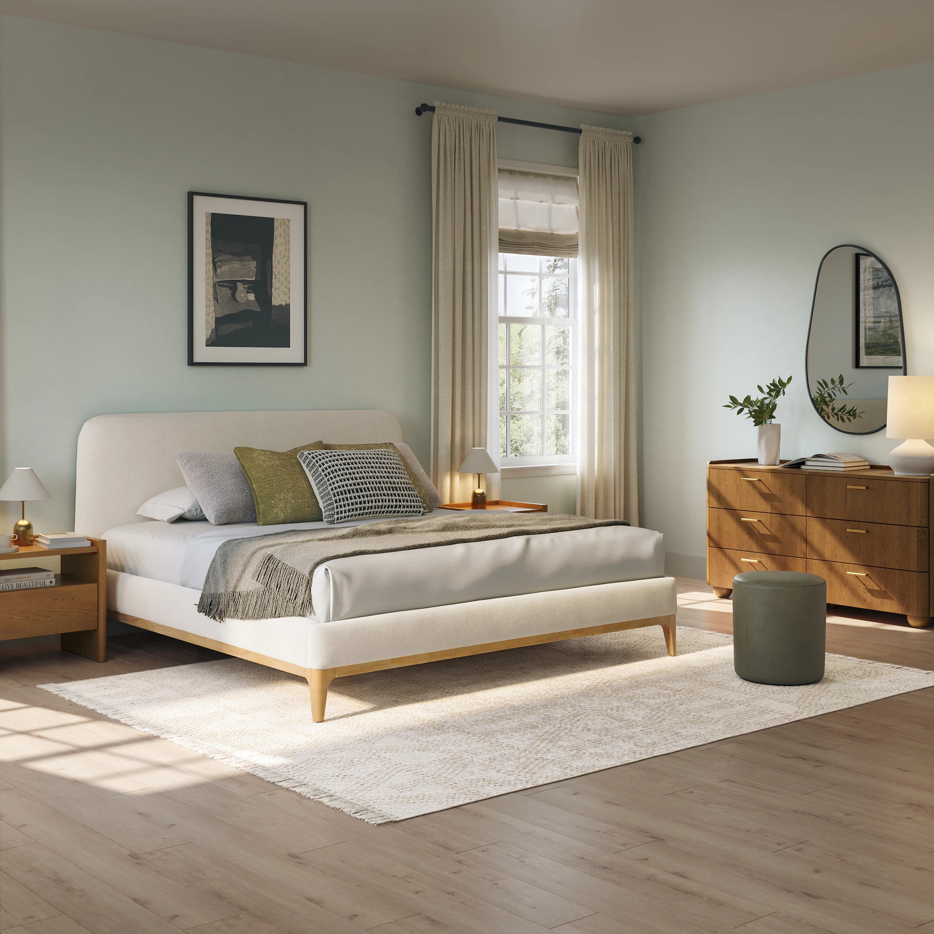 Rosin Upholstered Bed