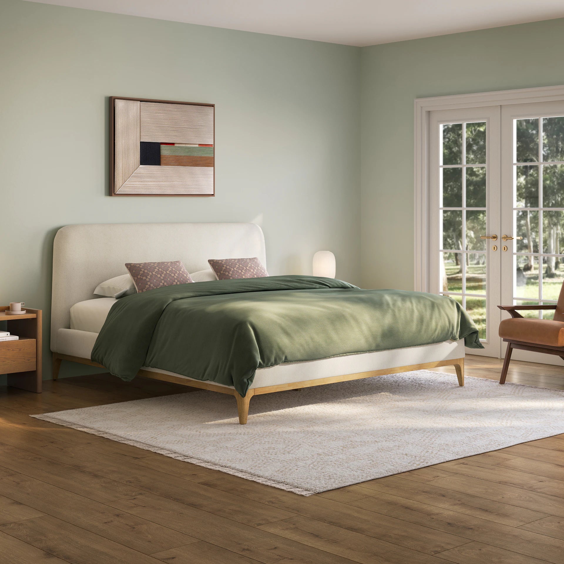 Rosin Upholstered Bed