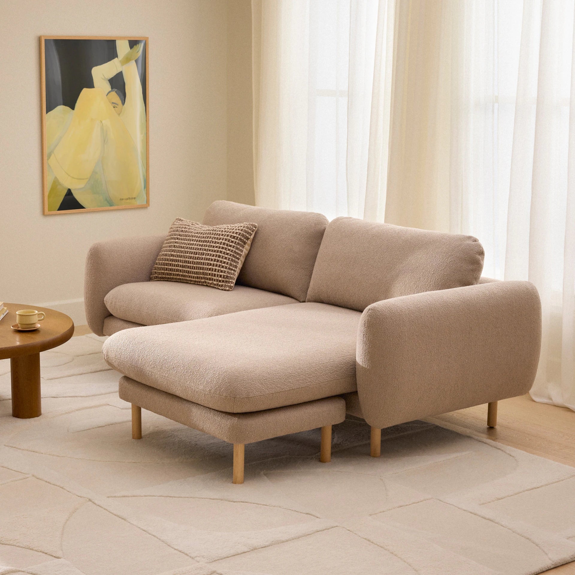 Sanders 85.5" Reversible Sectional - Hestia Gray