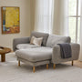Sanders 85.5" Reversible Sectional - Hestia Gray
