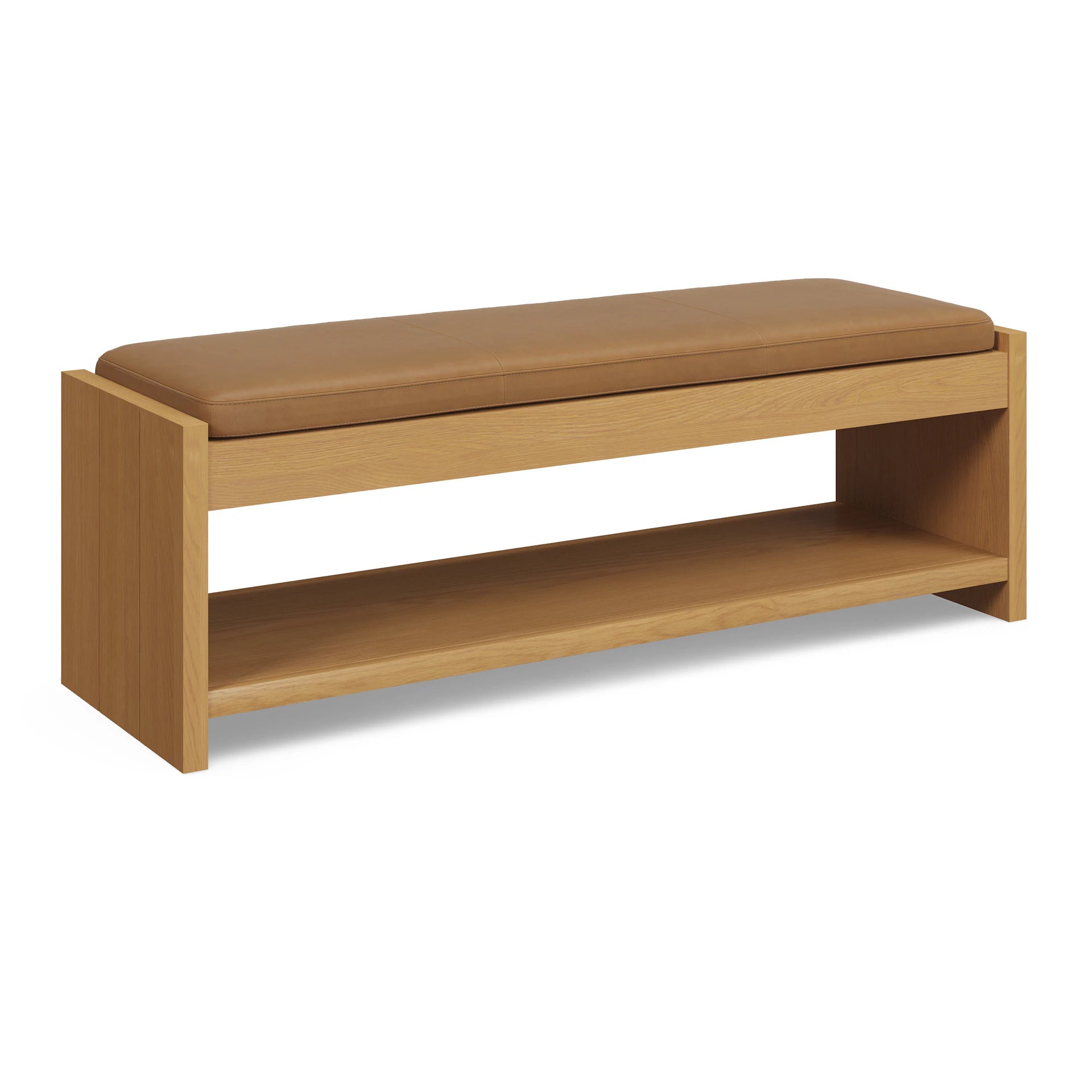 Cassie 56" Leather Bench