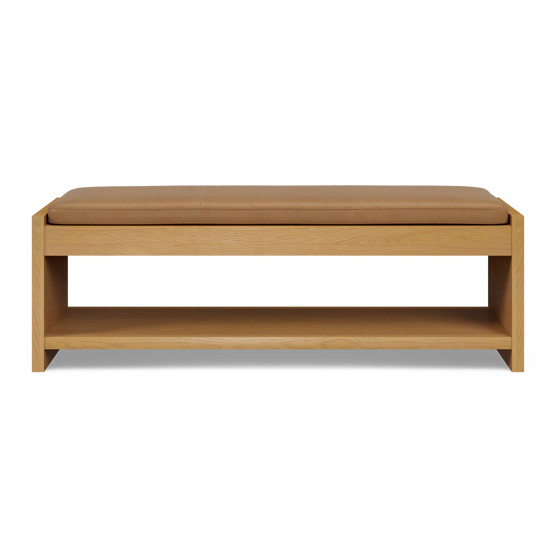 Cassie 56" Leather Bench