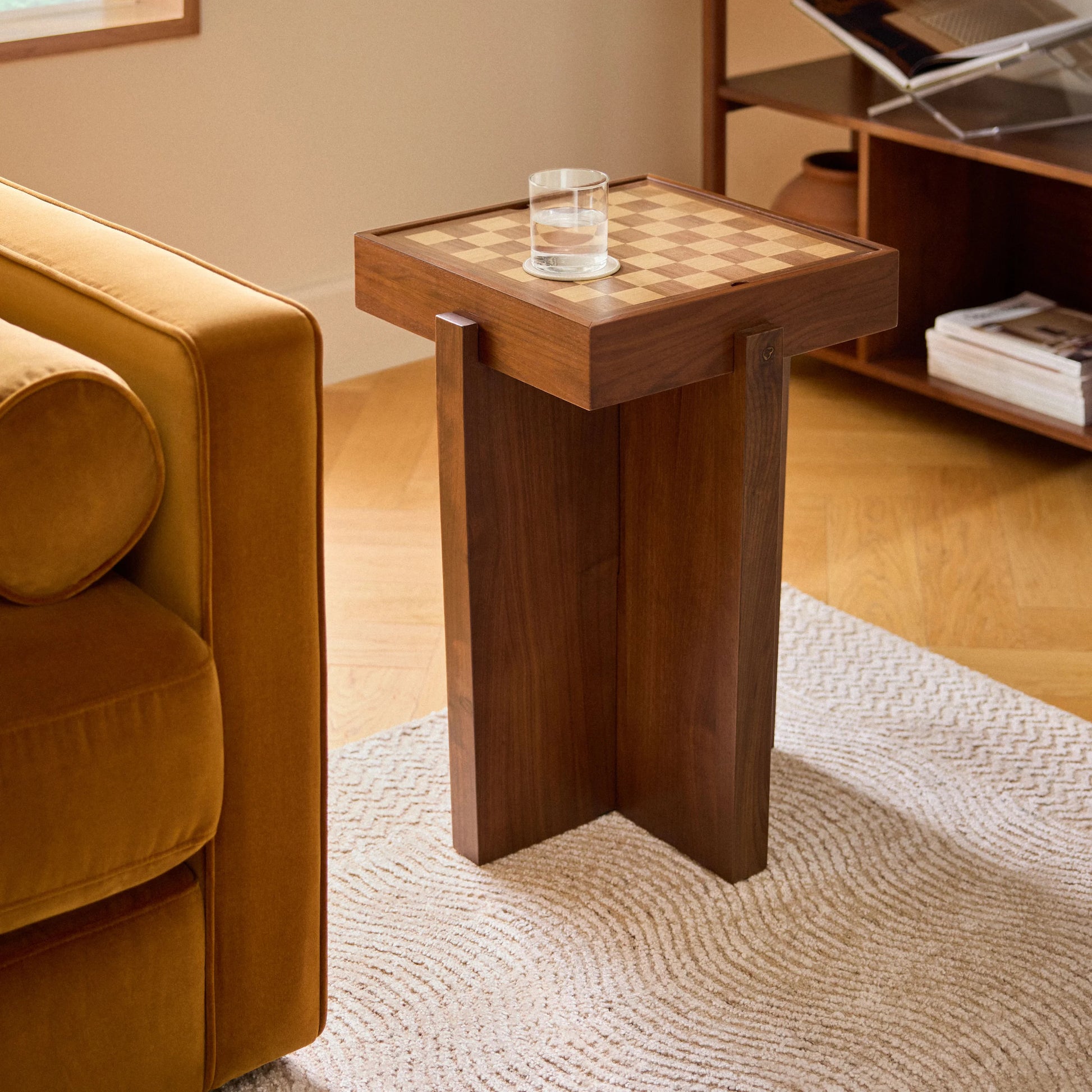 Harmon Checkerboard Side Table