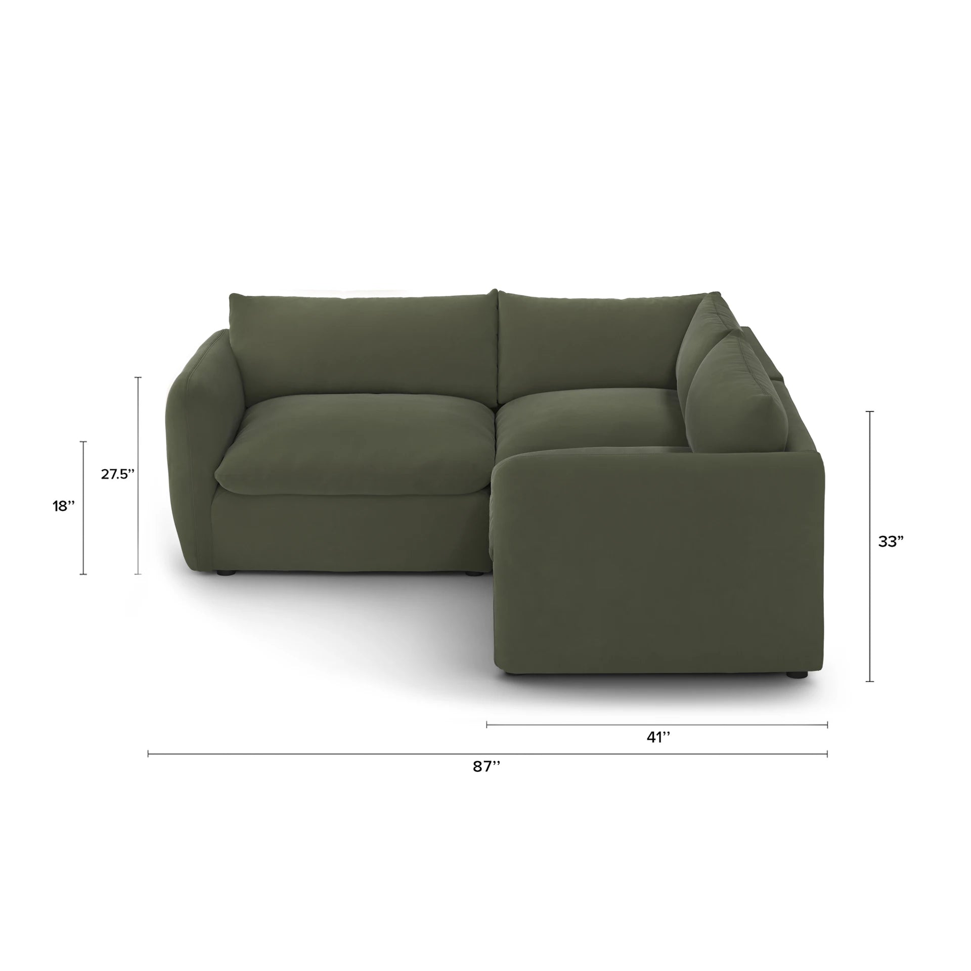 Leigh Velvet Modular Sectional