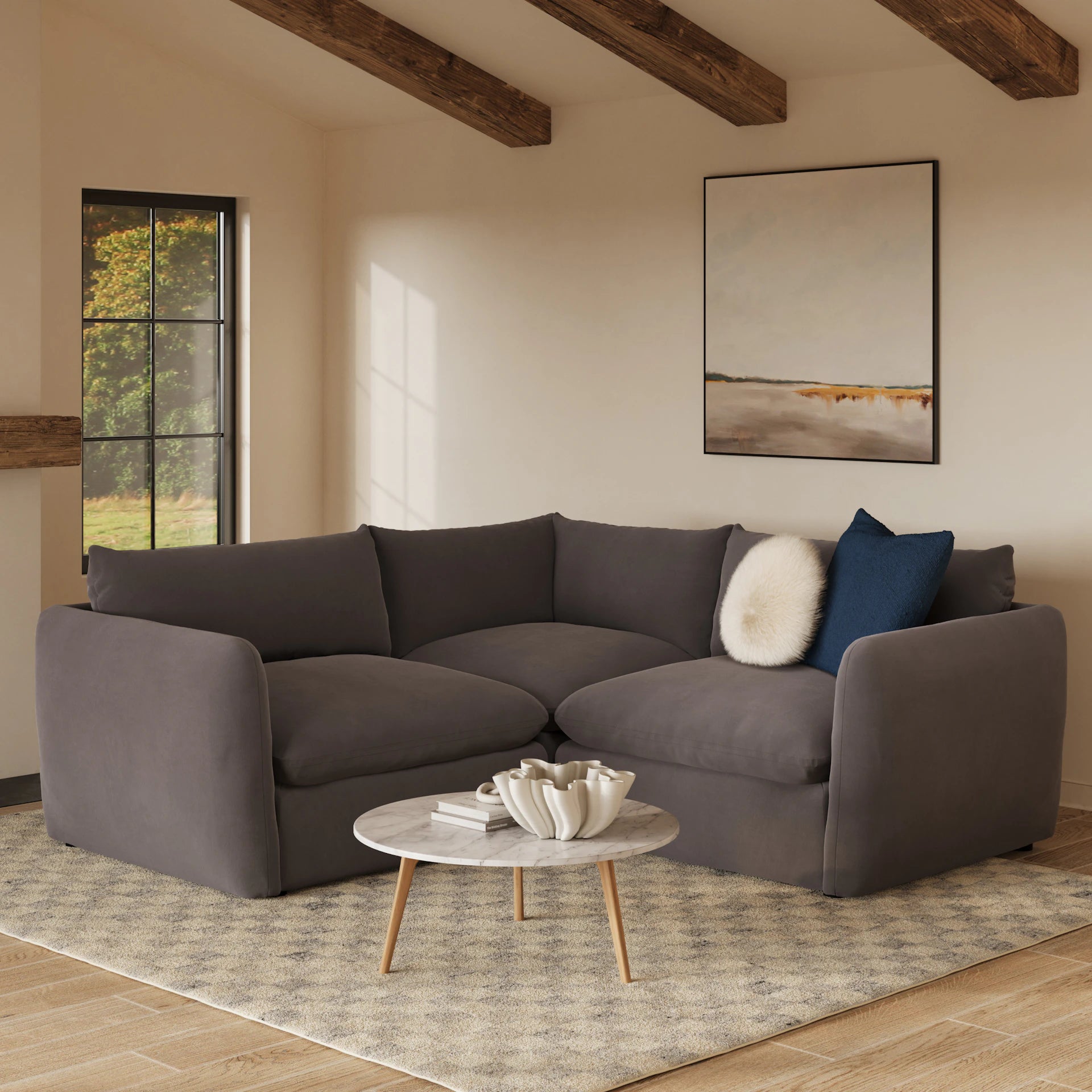 Leigh Velvet Modular Sectional