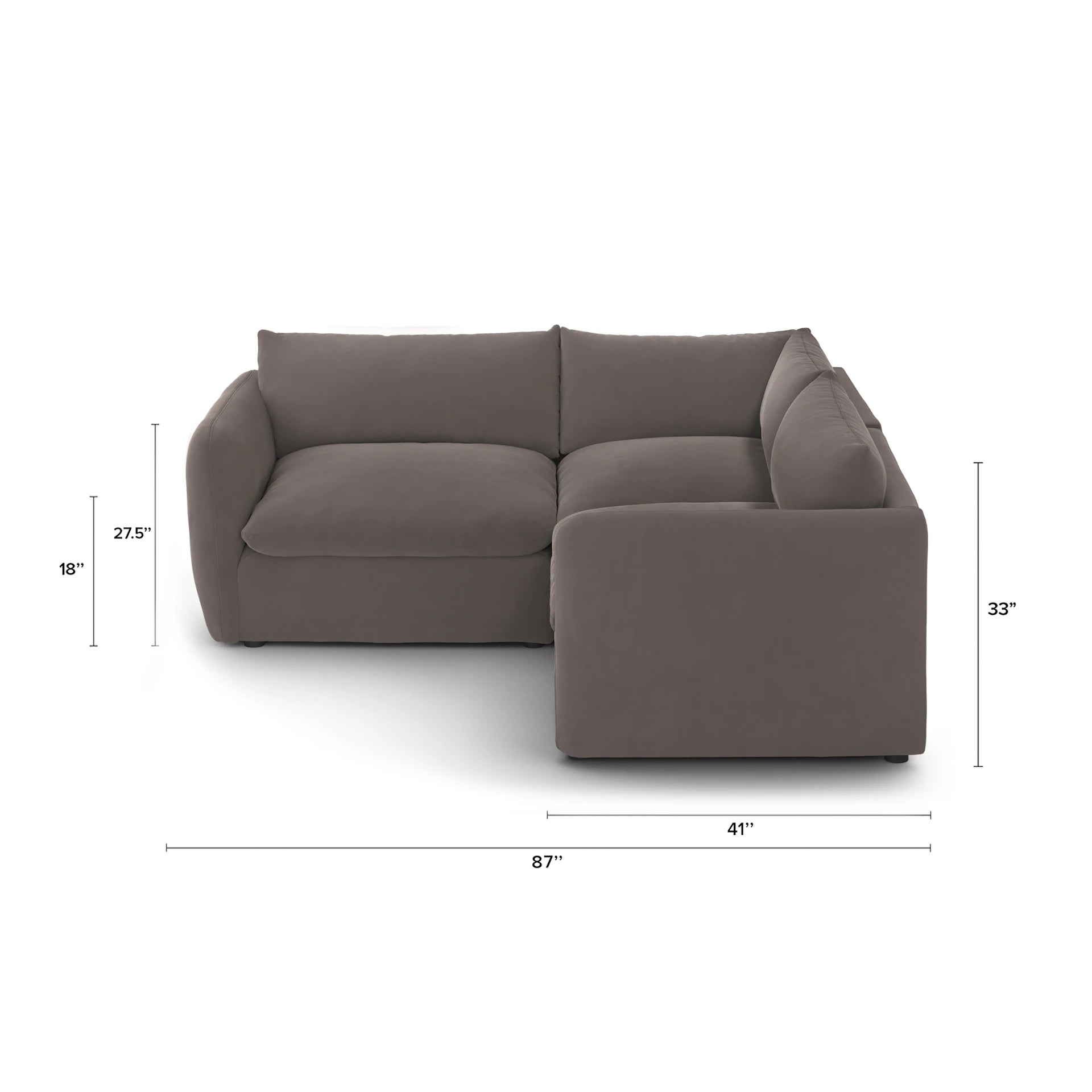 Leigh Velvet Modular Sectional