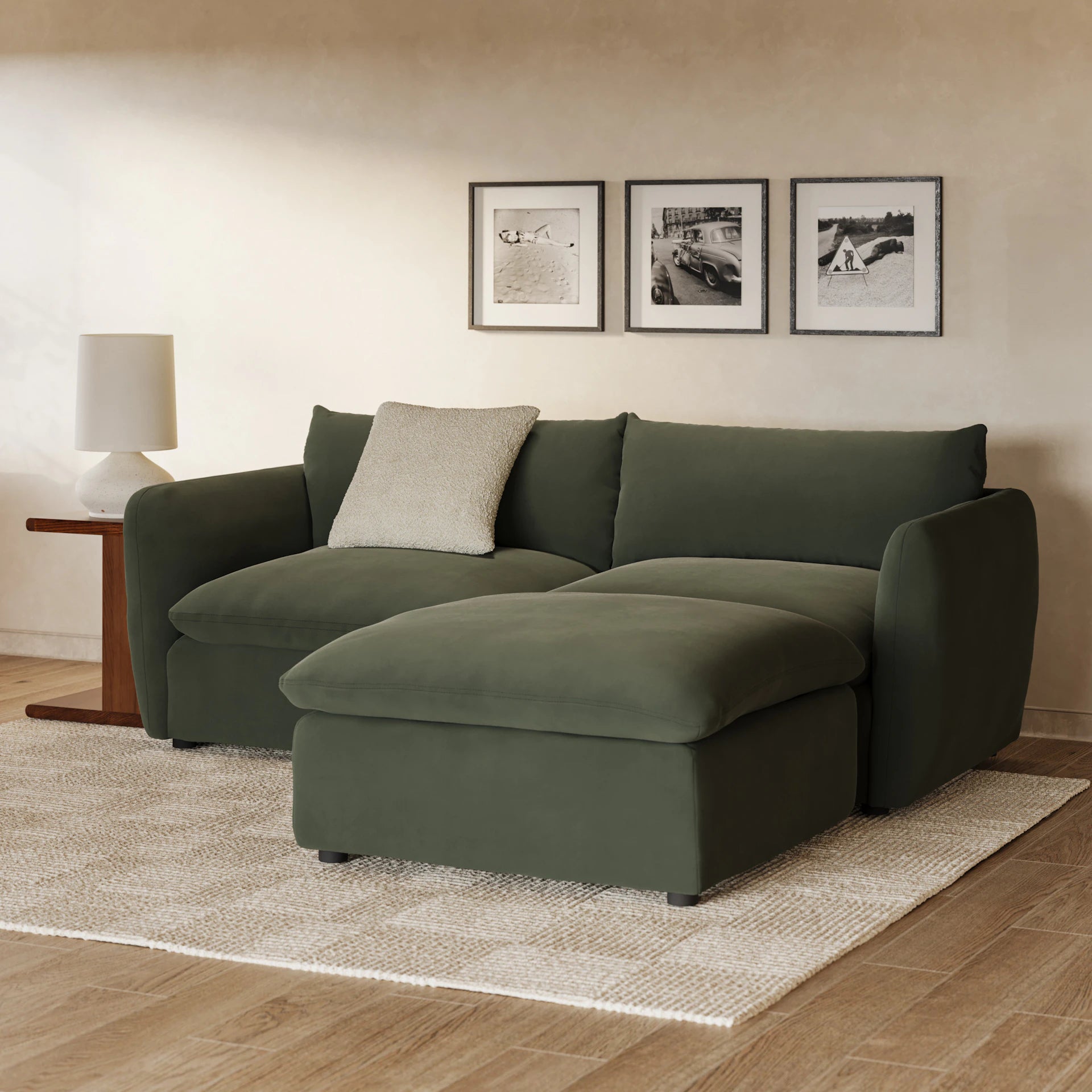 Leigh Velvet Modular Sectional