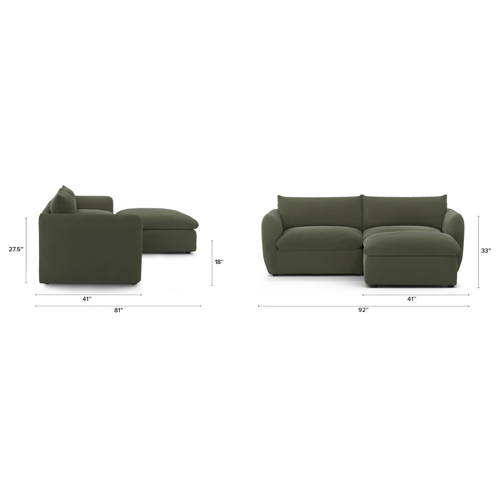 Leigh Velvet Modular Sectional